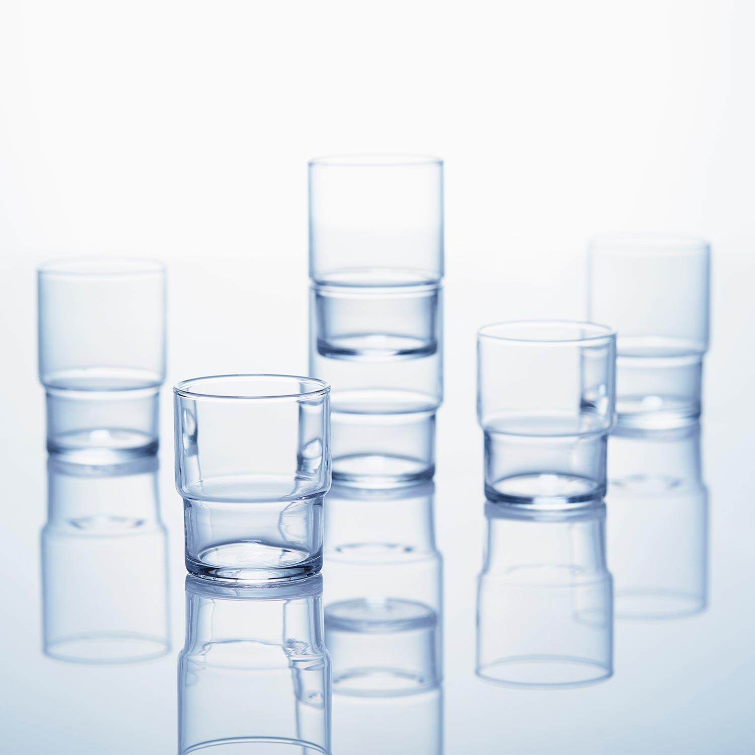Toyo-Sasaki HS Stackable Tumbler Set of 6 - Plain