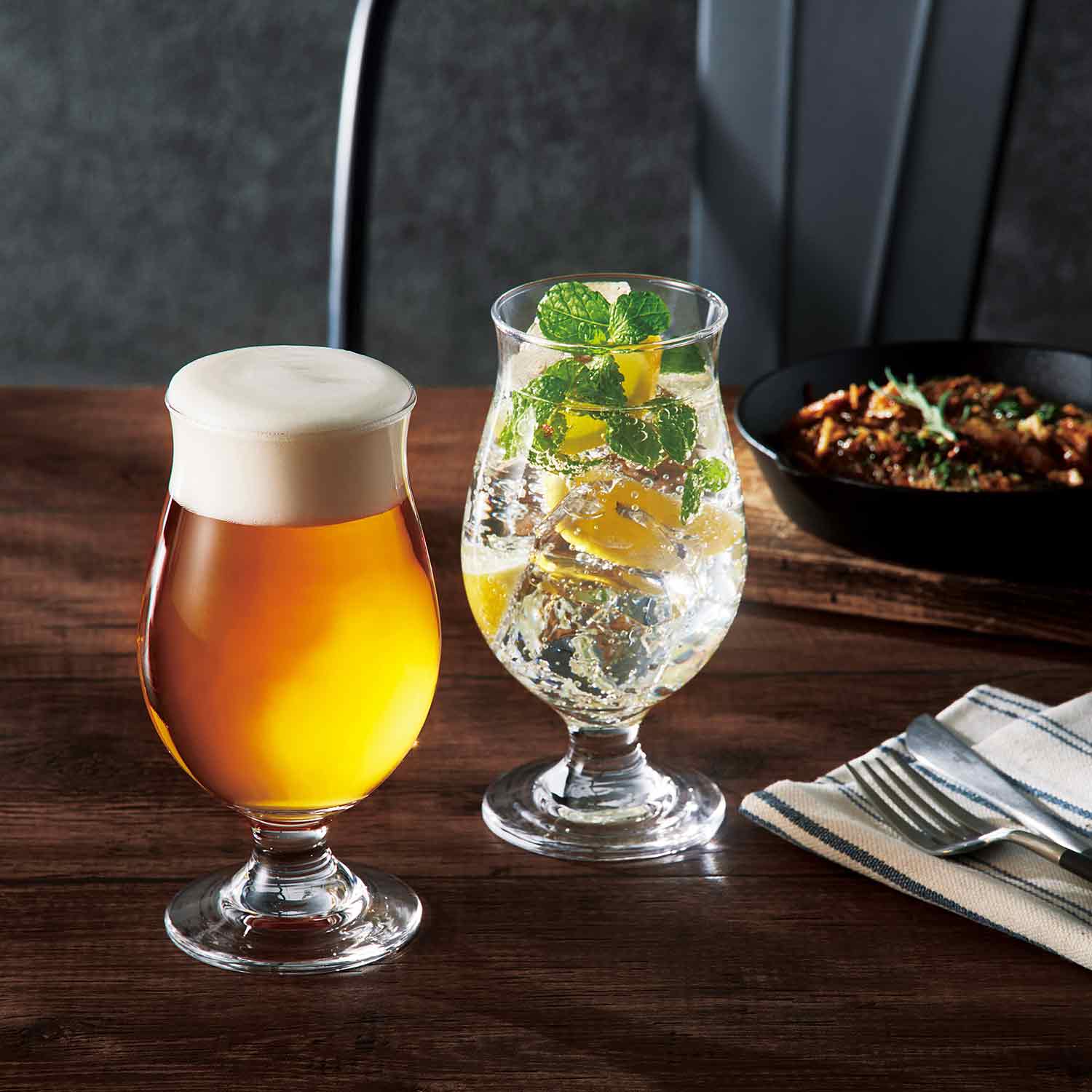 Toyo-Sasaki  Clear Tulip Beer Glass