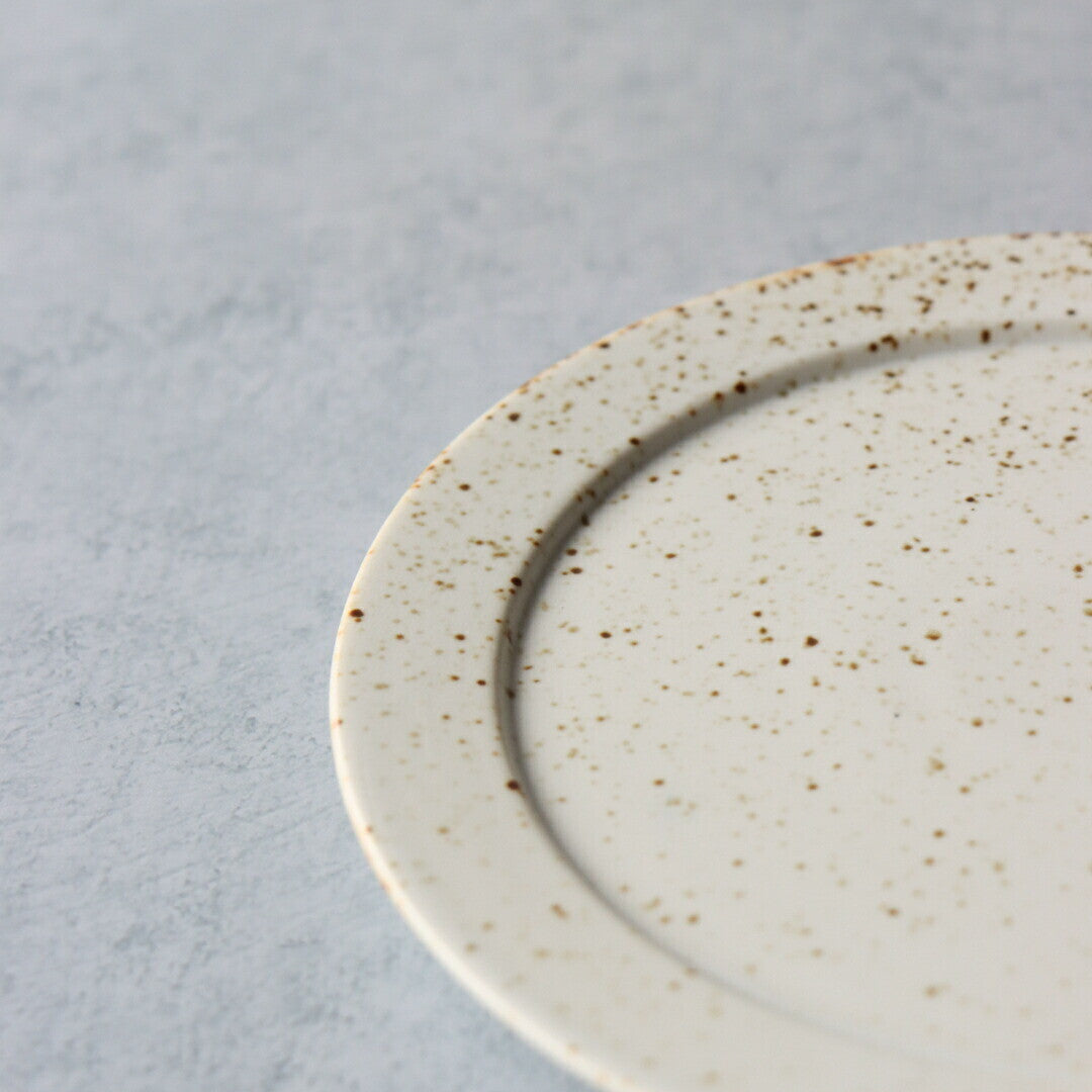 Arita Ware B&W Wabi Sabi Rim Plate