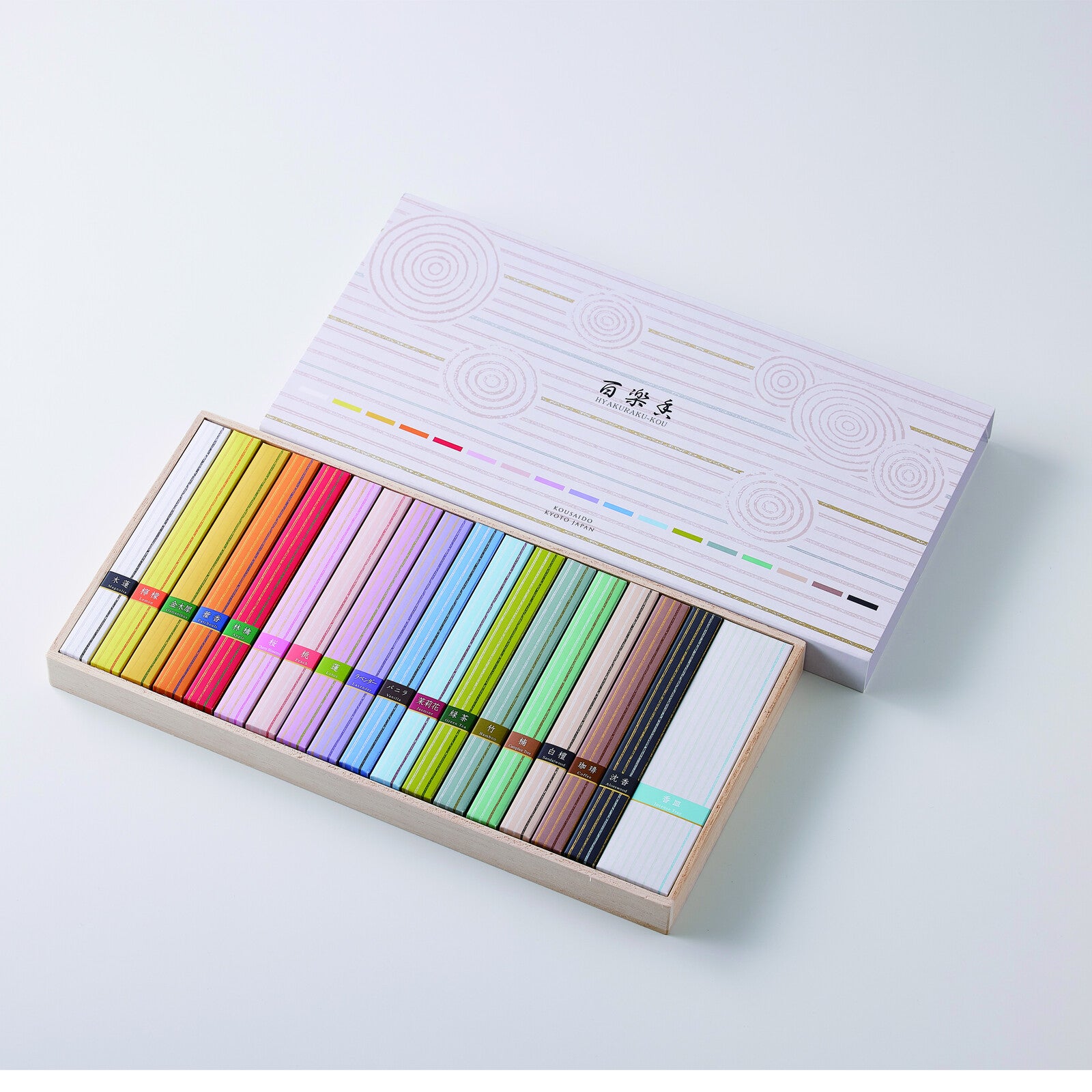 Hyakuranko Assortment Incense Stick With Incense Holder