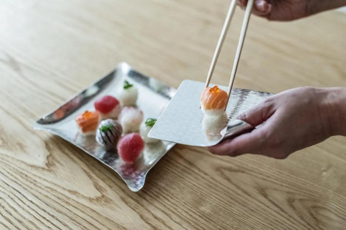 Syouryu Suzugami Origami Square Tin Plate 18cm