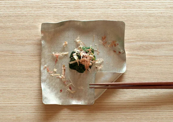 Syouryu Suzugami Origami Square Tin Plate 13cm