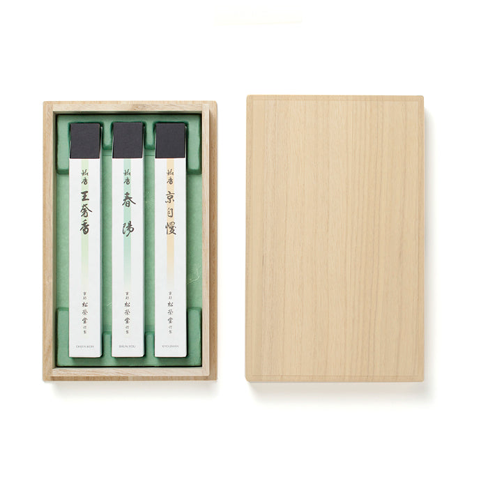 Shoyeido Premium Incense 3 Gift Set - King’s Aroma / Beckoning Spring / Pride of Kyoto