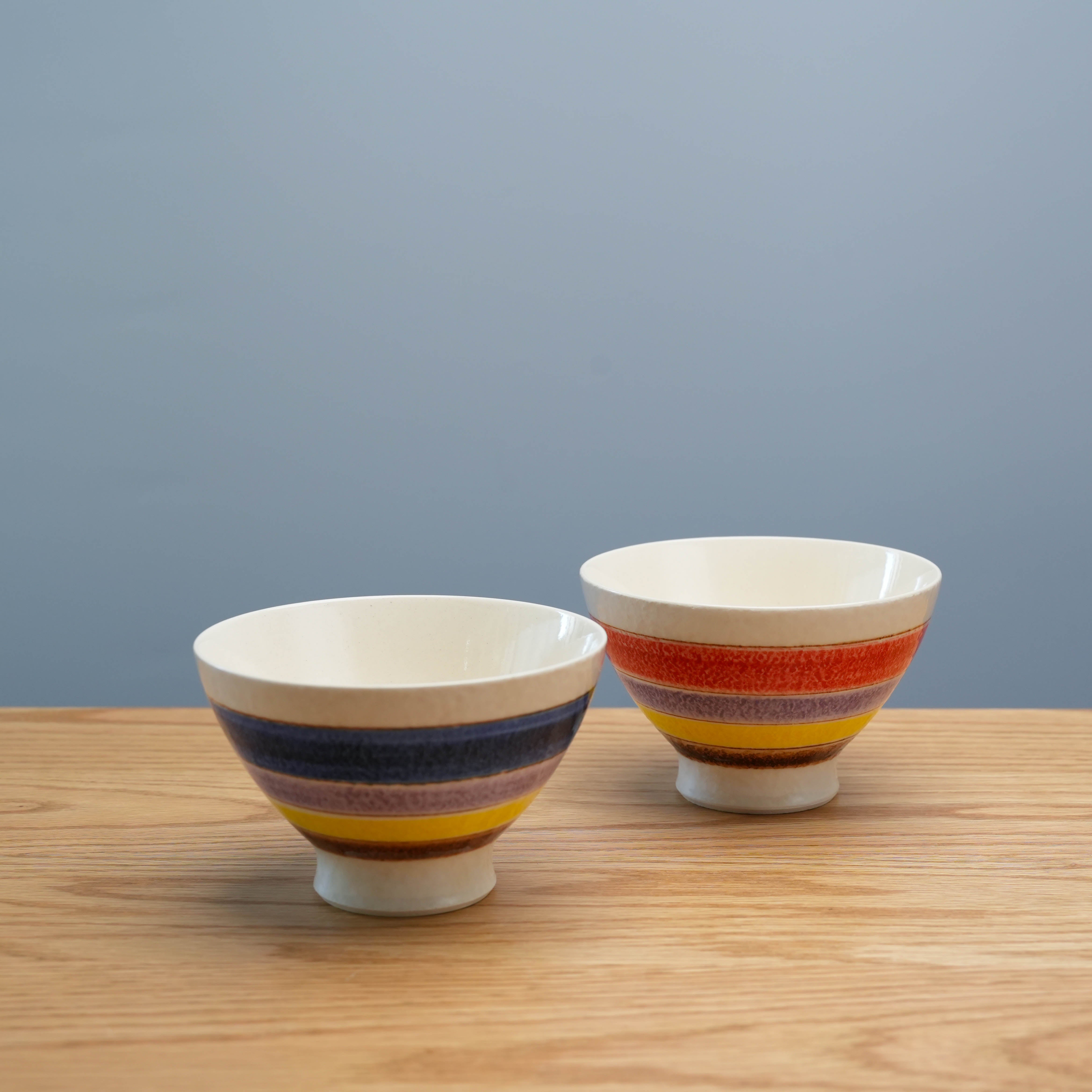 Arita Ware Komasuji Stripes Rice Bowl