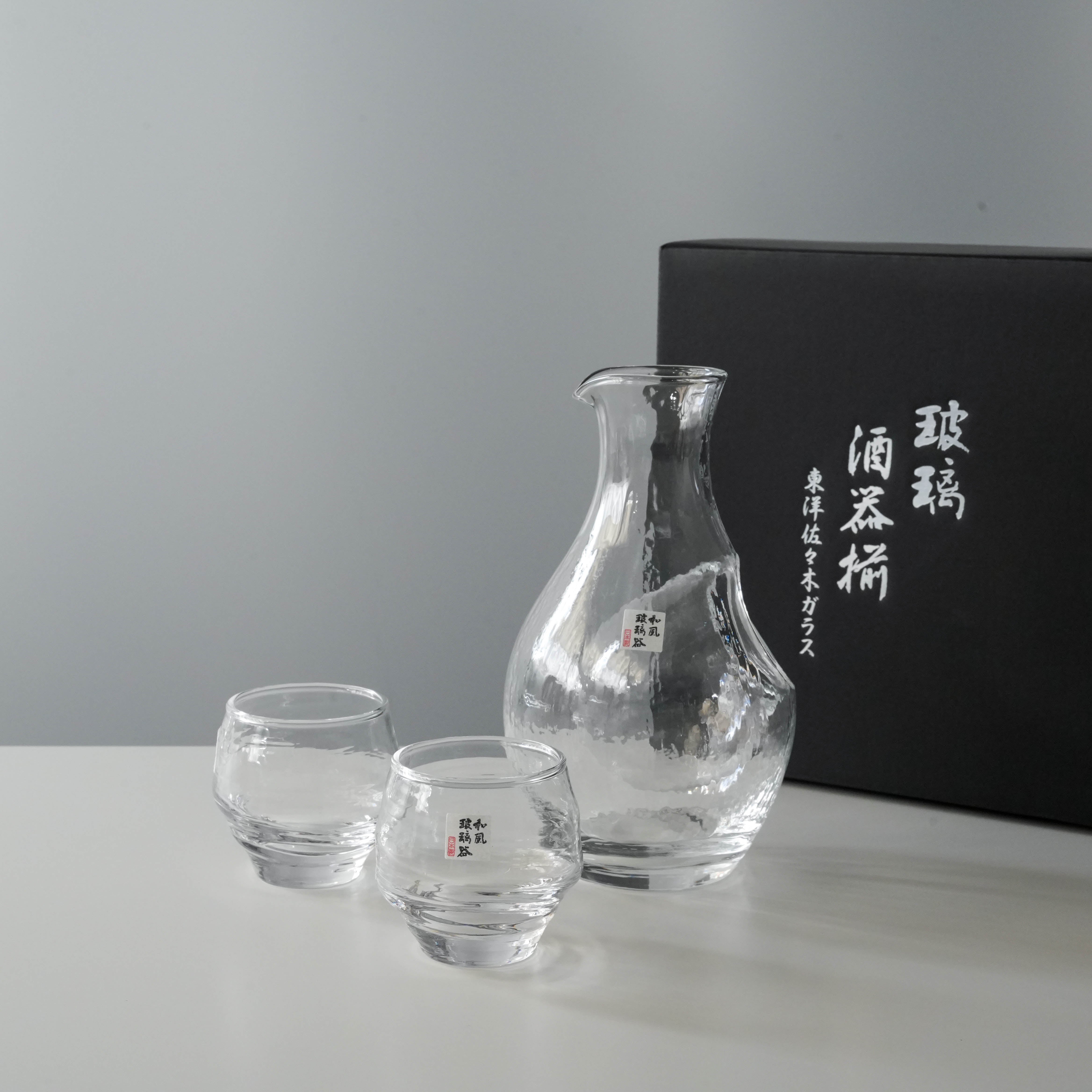 Toyo-Sasaki Yachiyogama Cold Sake Set Clear