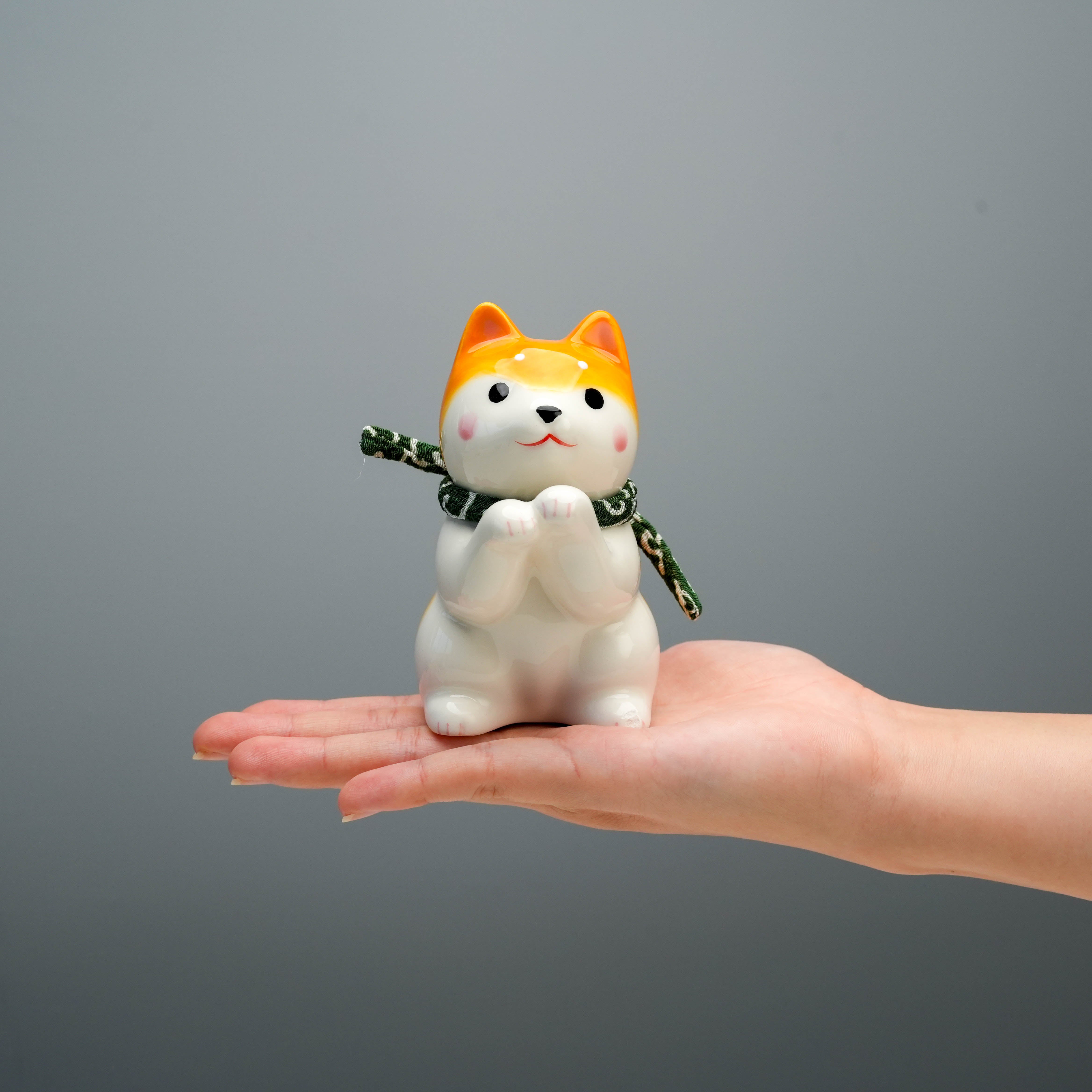 Yakushigama Shiba Dog Wishing Ornament Yellow