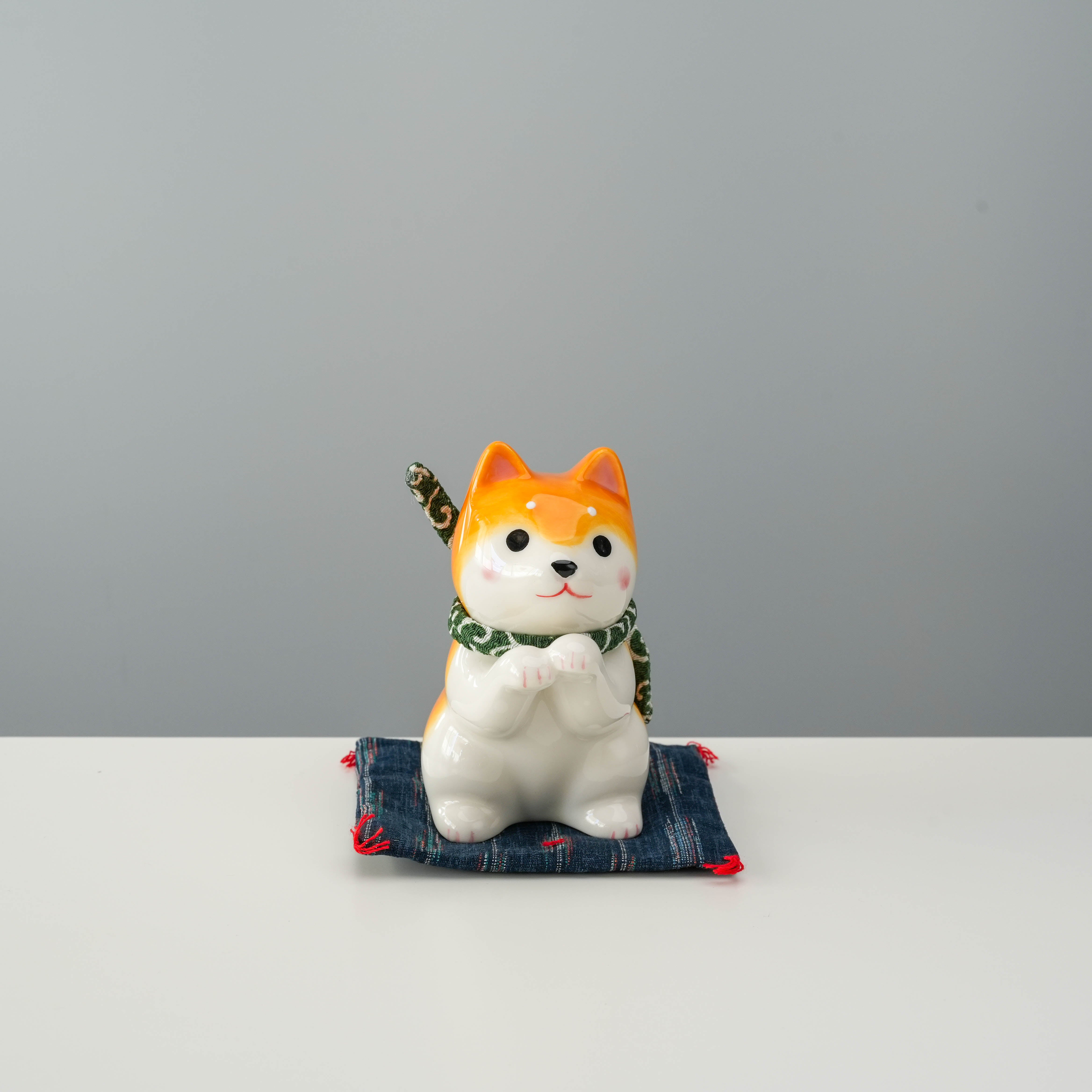 Yakushigama Shiba Dog Wishing Ornament Yellow
