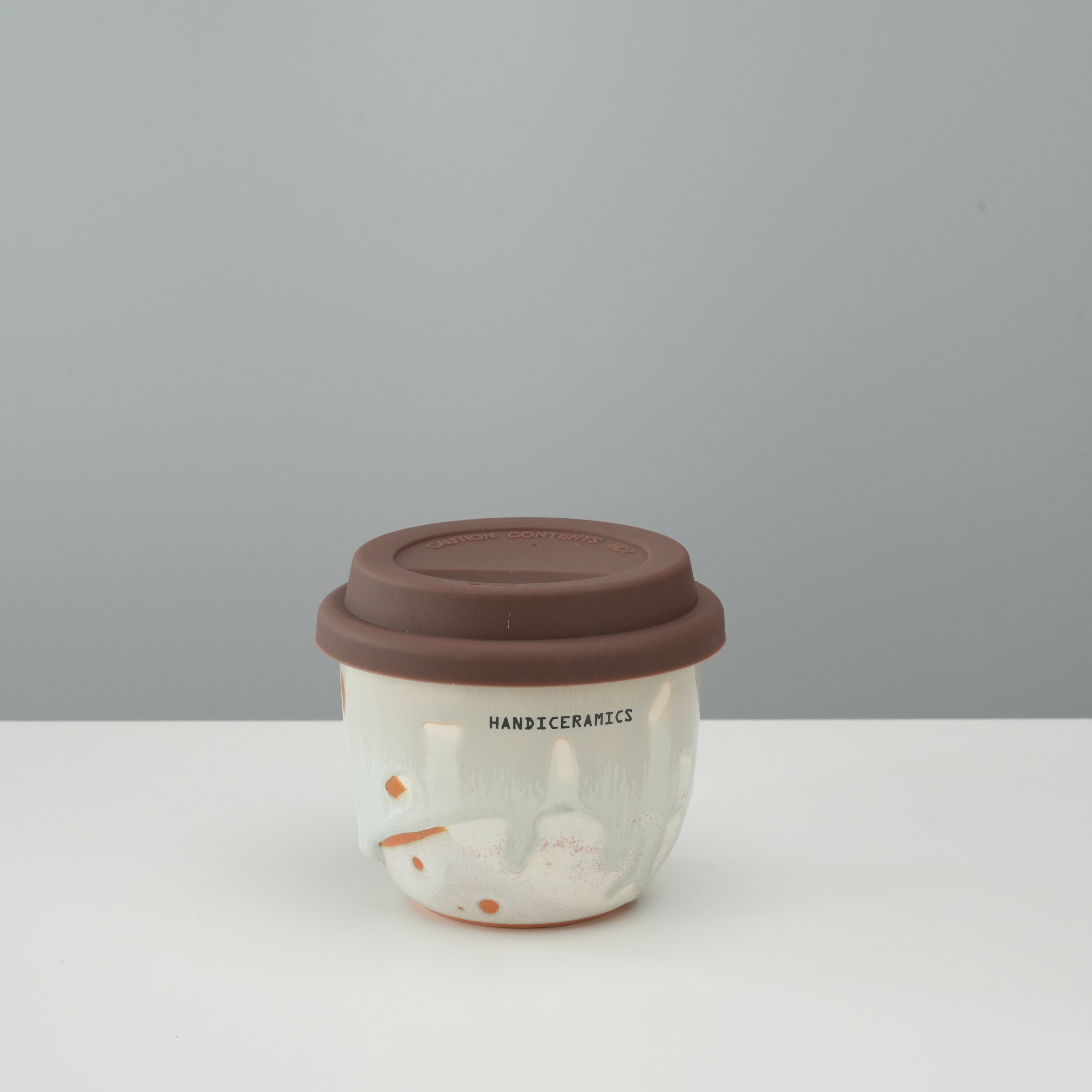 Handiceramics Boba Travel Cup - Orange Peel