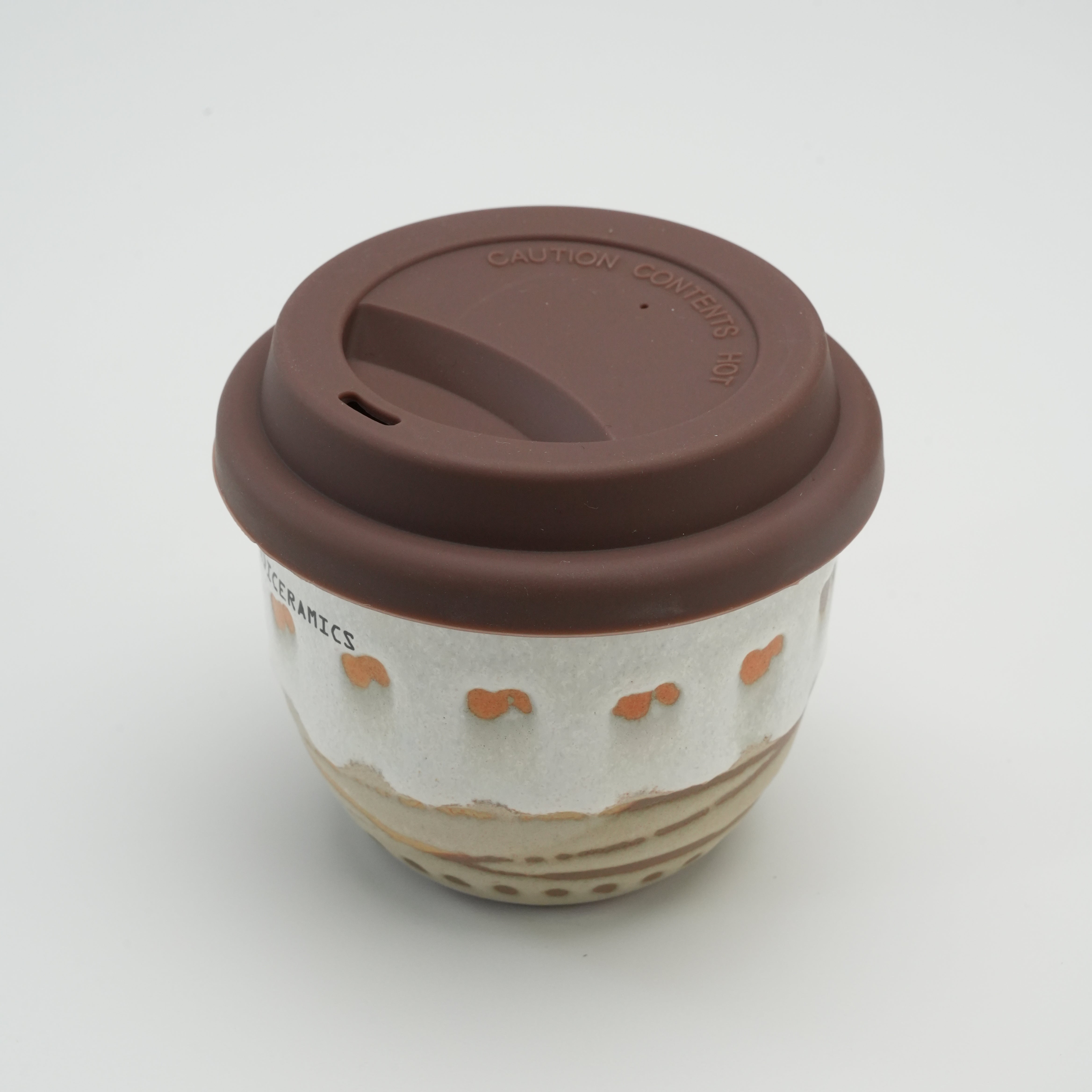 Handiceramics Acorn Travel Cup - Latte