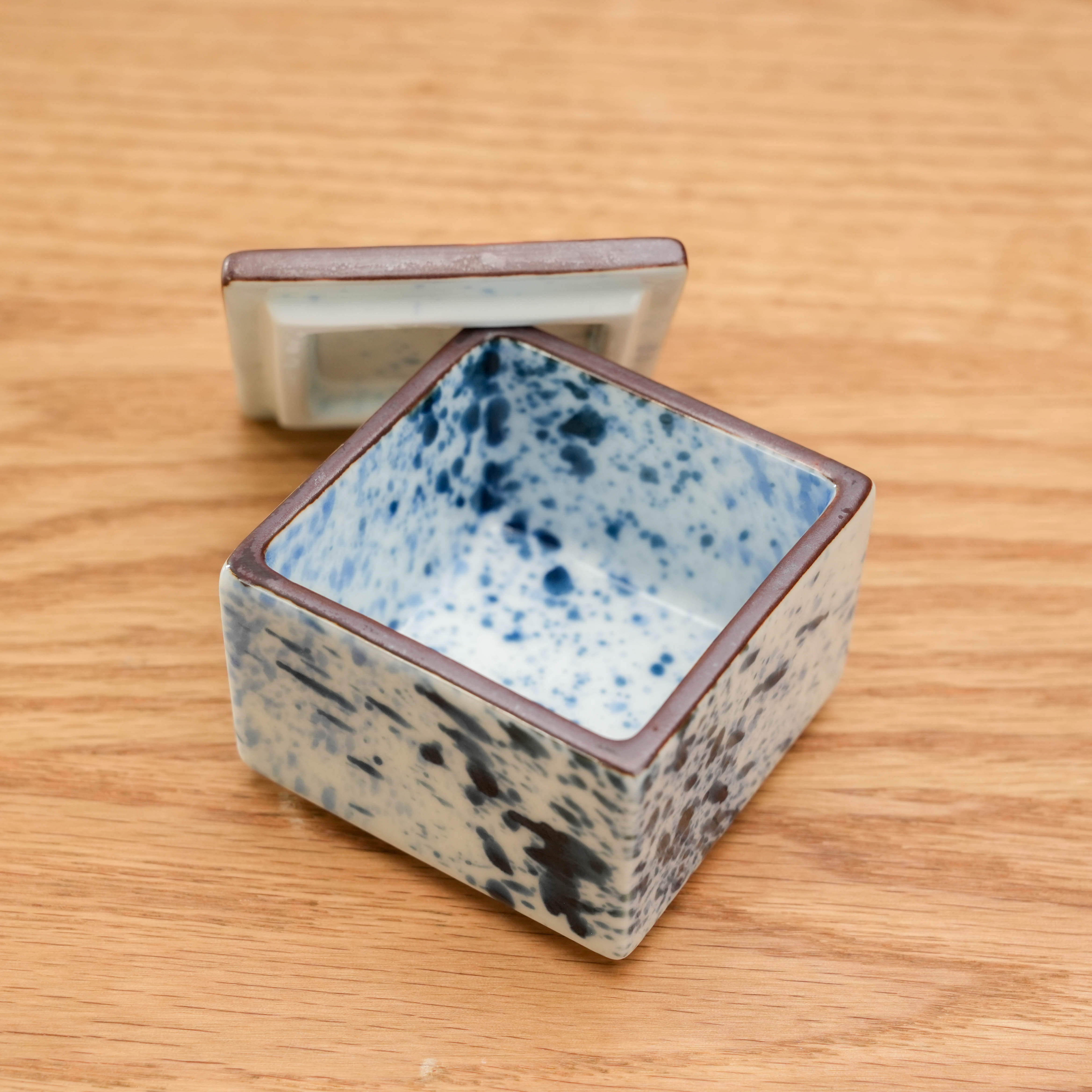 Arita Ware Splash Ink Square Delicacy Container