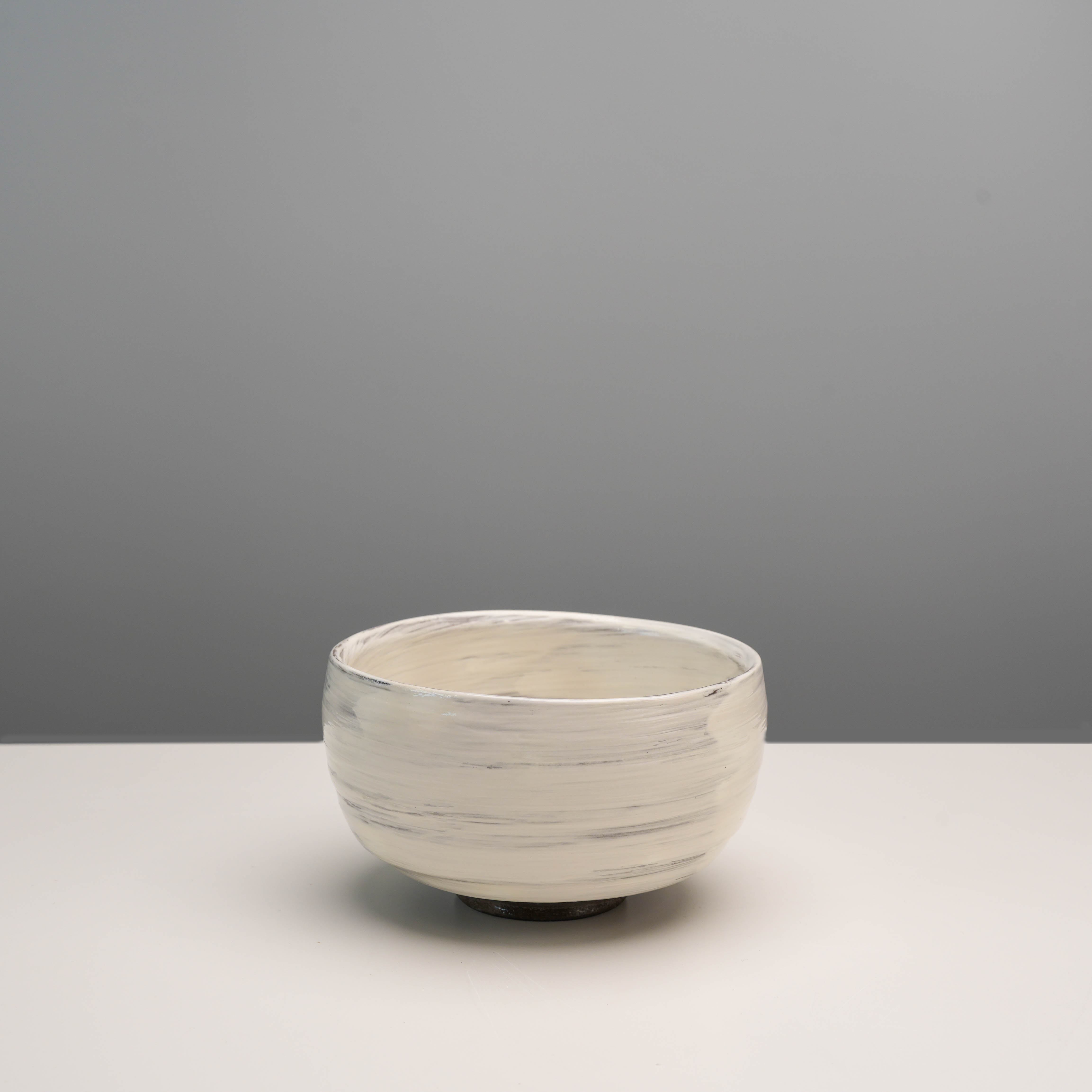 Arita Ware White brush Matcha Bowl