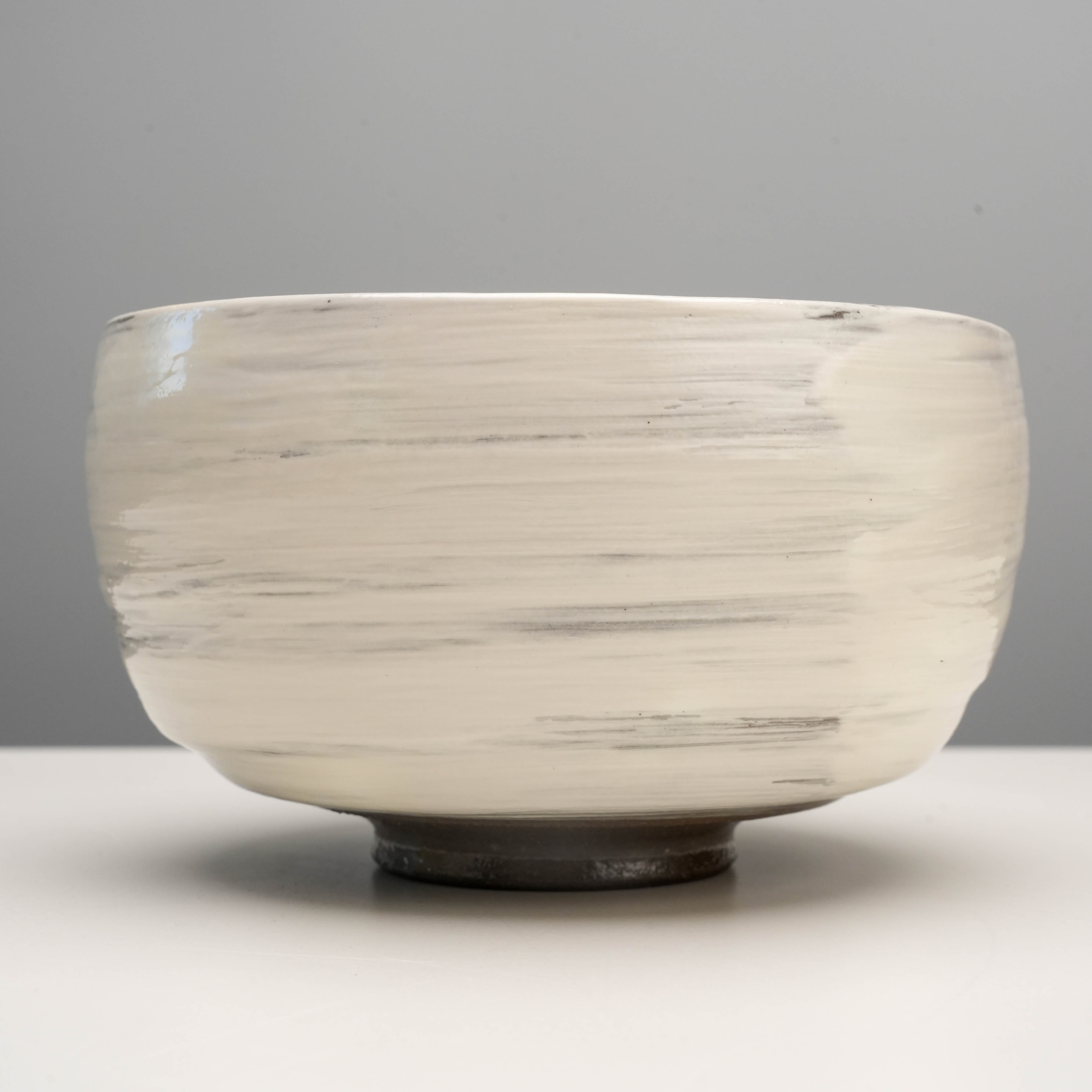 Arita Ware White brush Matcha Bowl