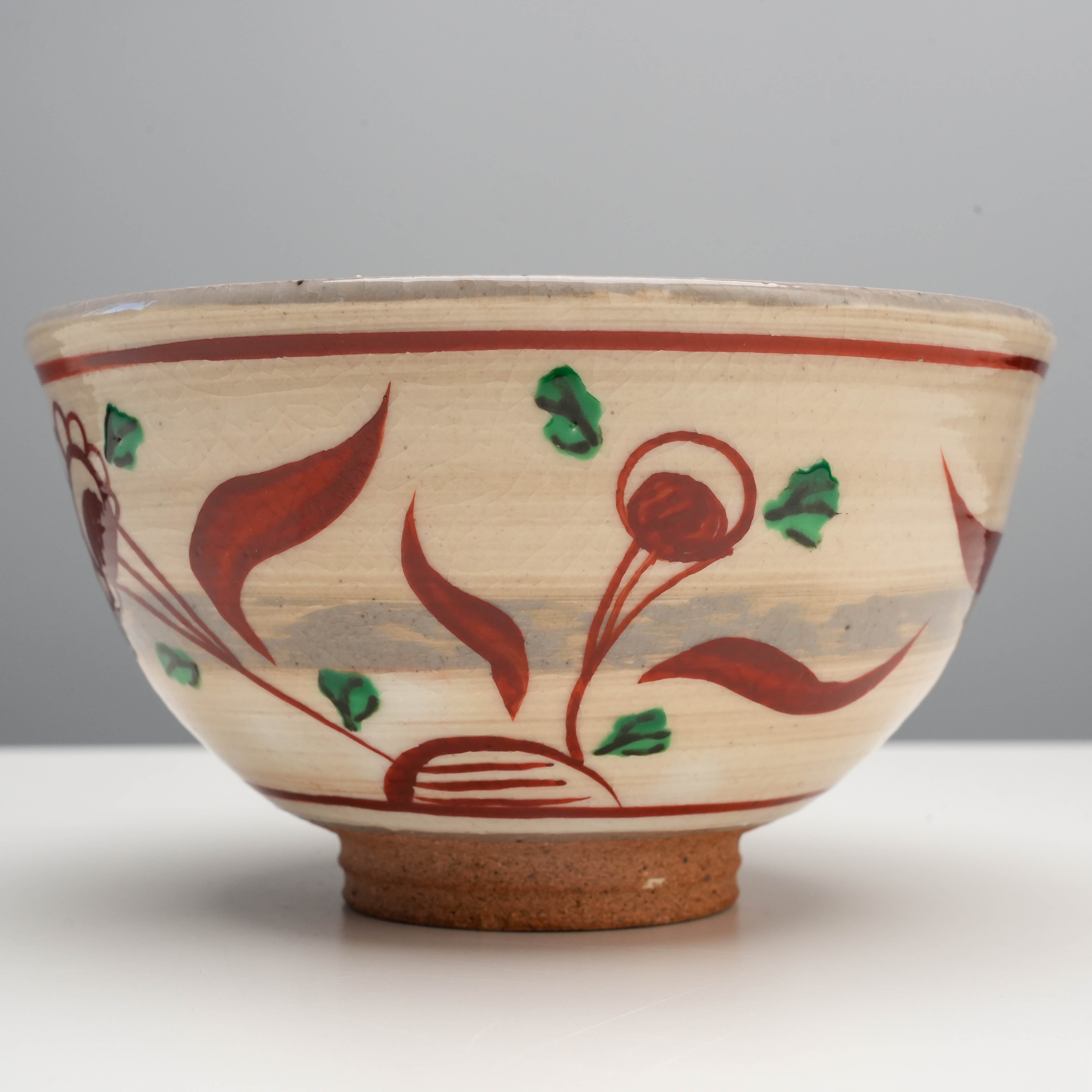 Arita Ware Wanli Red Painting Matcha Bowl