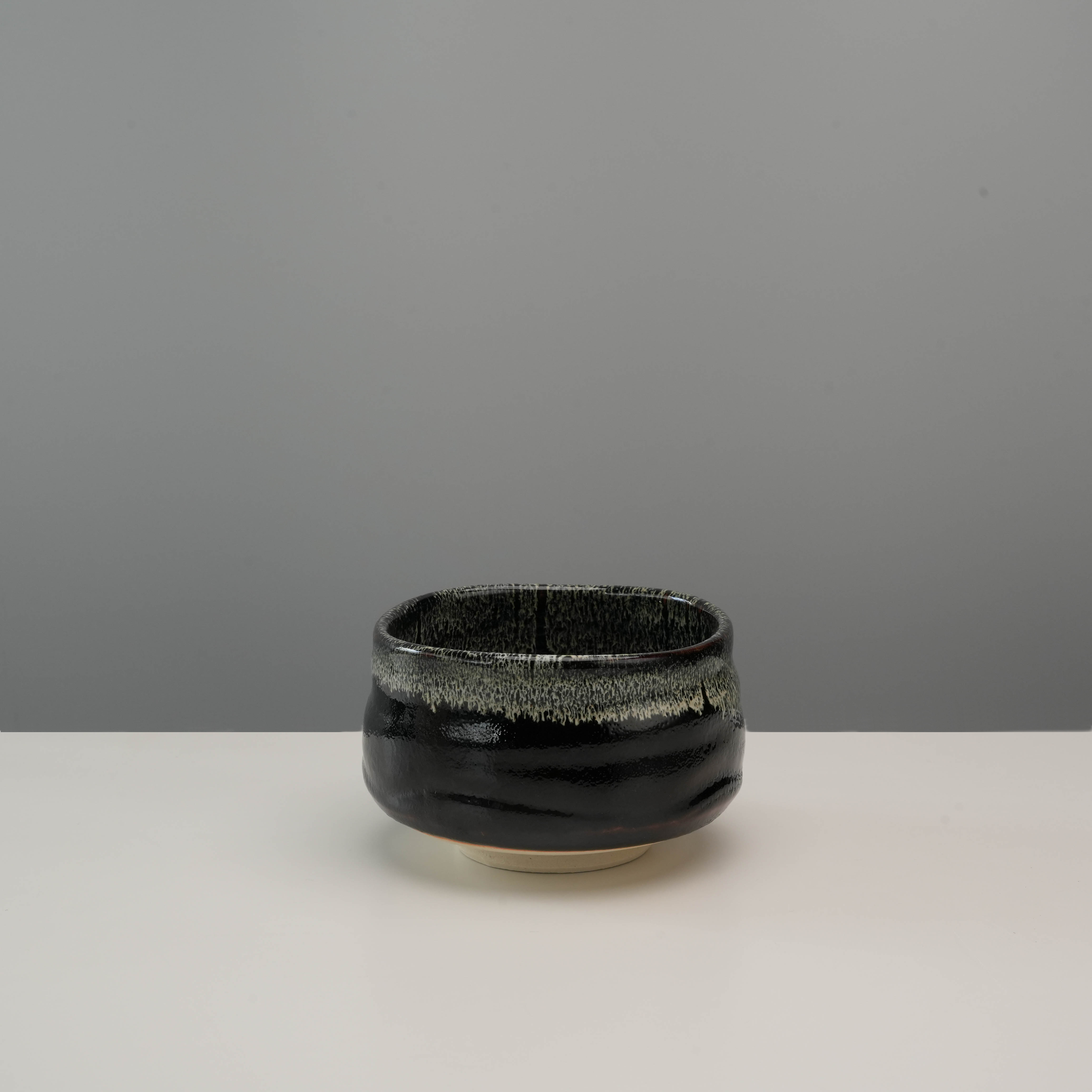 Mino Ware Gold Brown Tenmoku Matcha Bowl