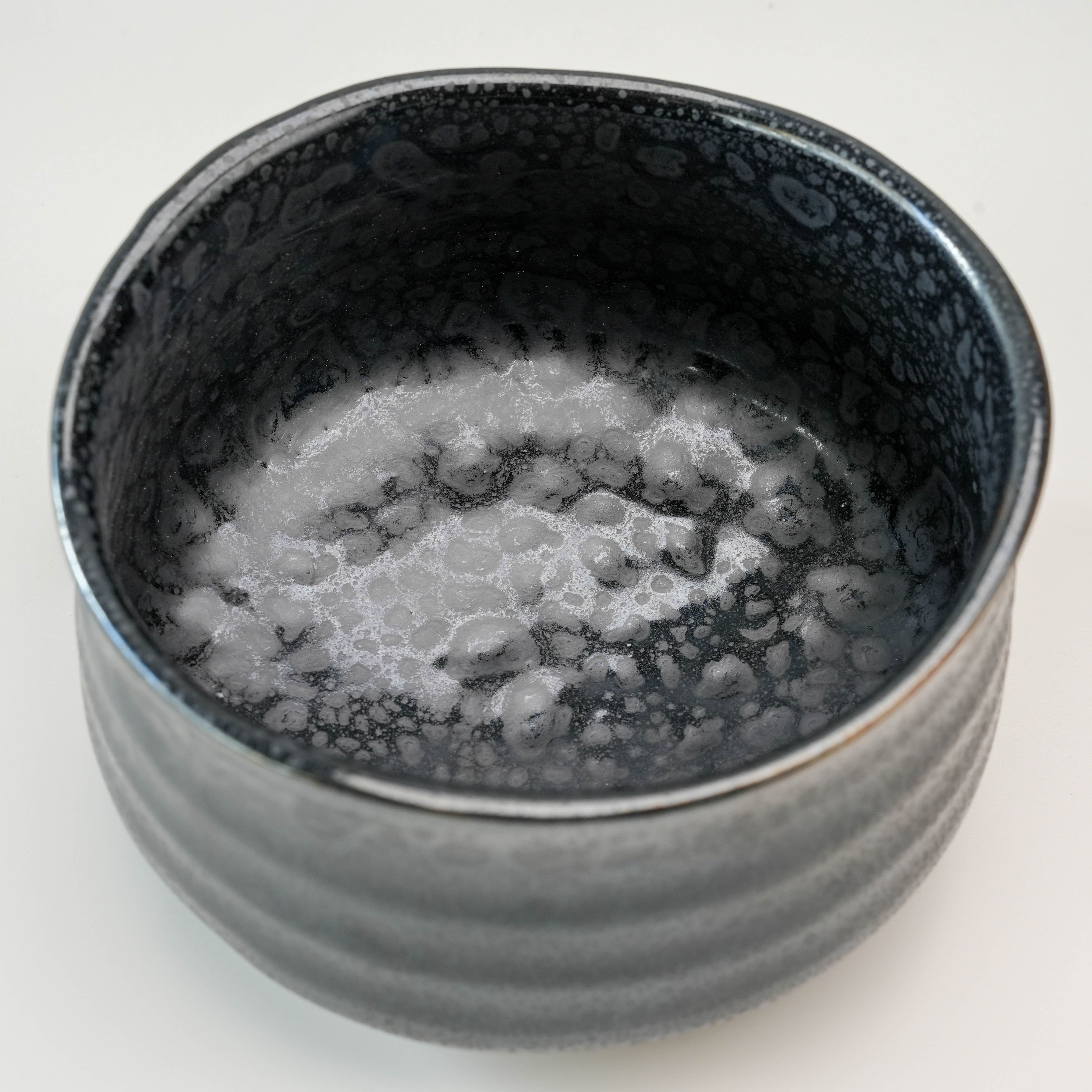 Mino Ware Oil-Spot Tenmoku Straight Matcha Bowl