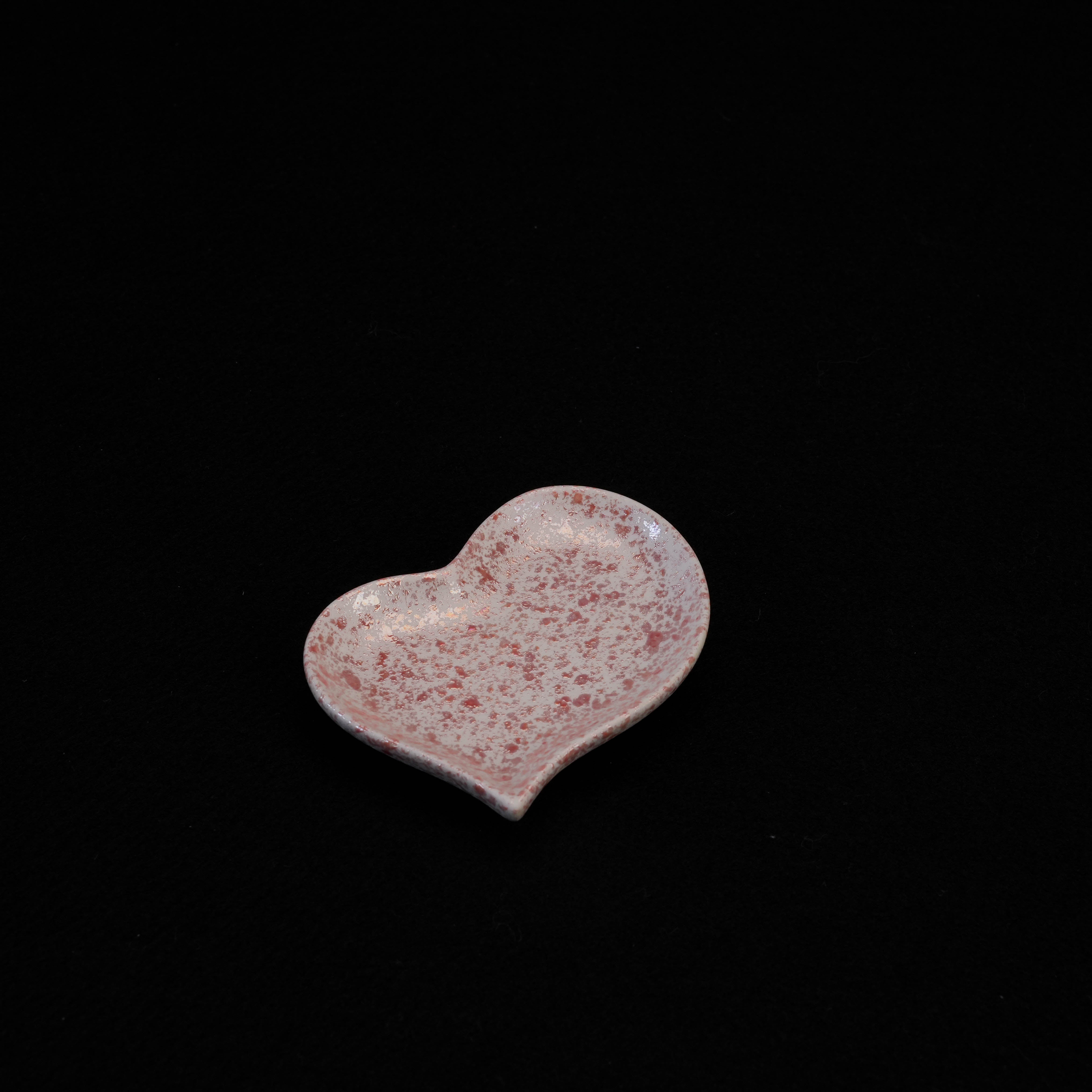 Arita Ware Red Pearl Heart Small Plate