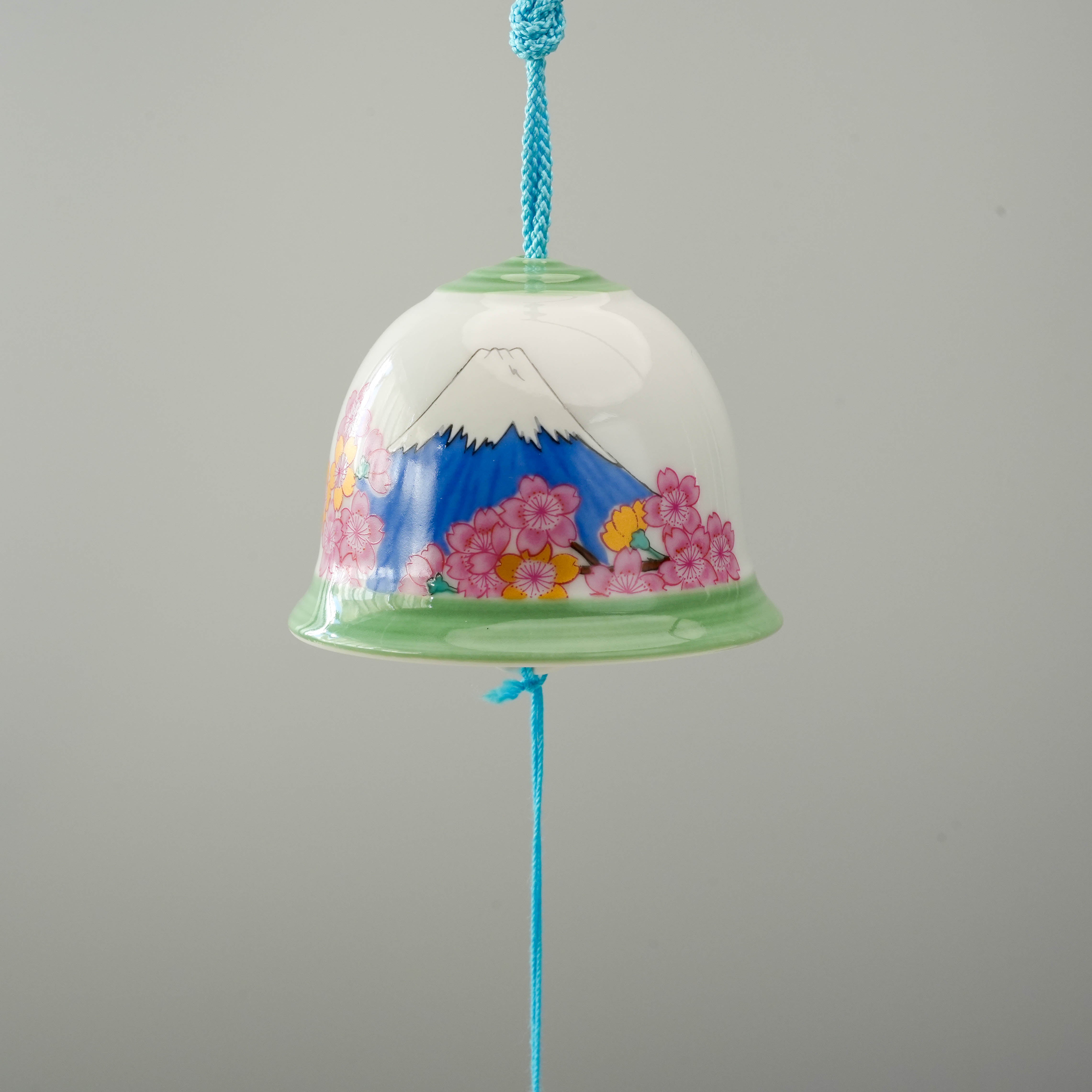 Arita Ware Sakura Fuji Mt Wind Chime