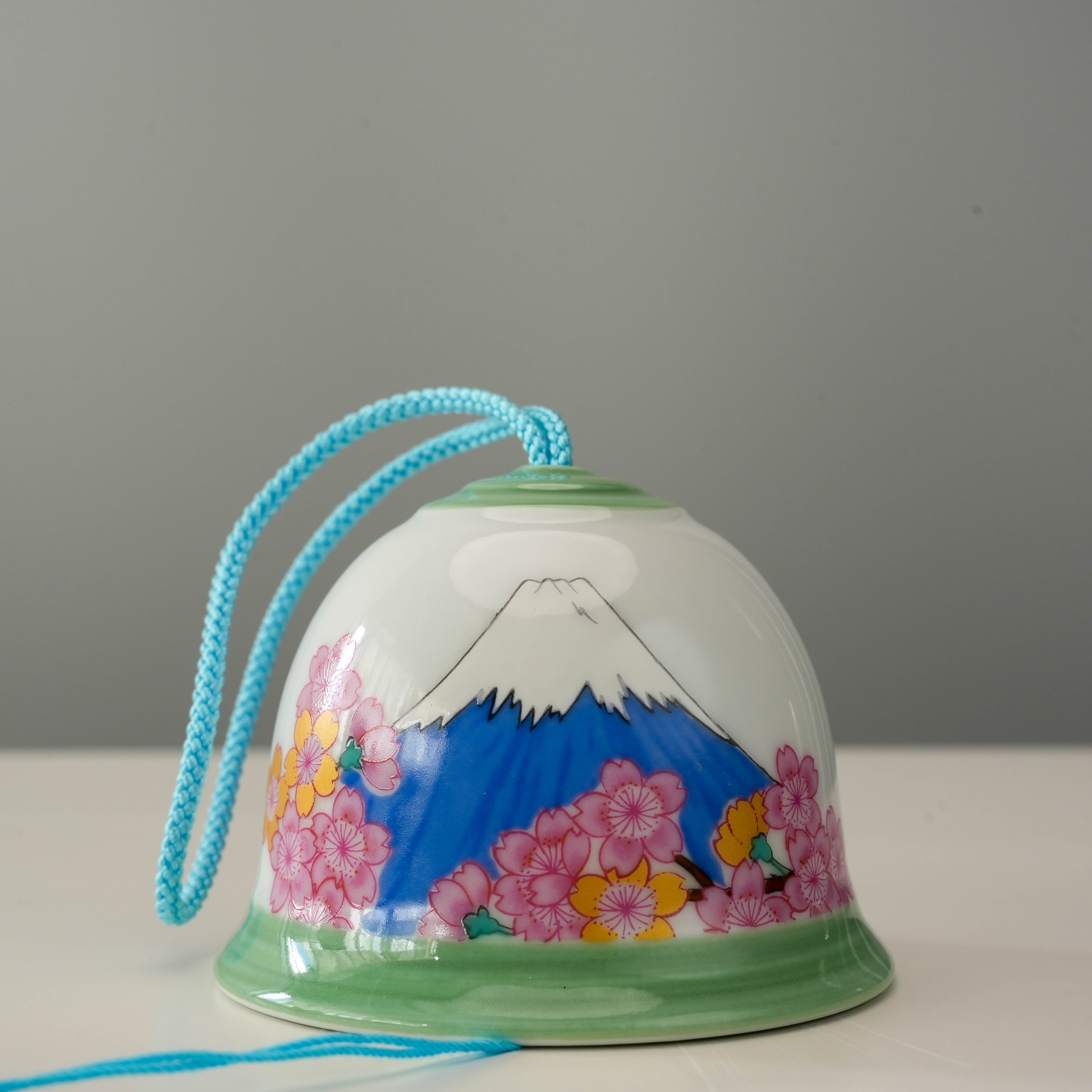 Arita Ware Sakura Fuji Mt Wind Chime