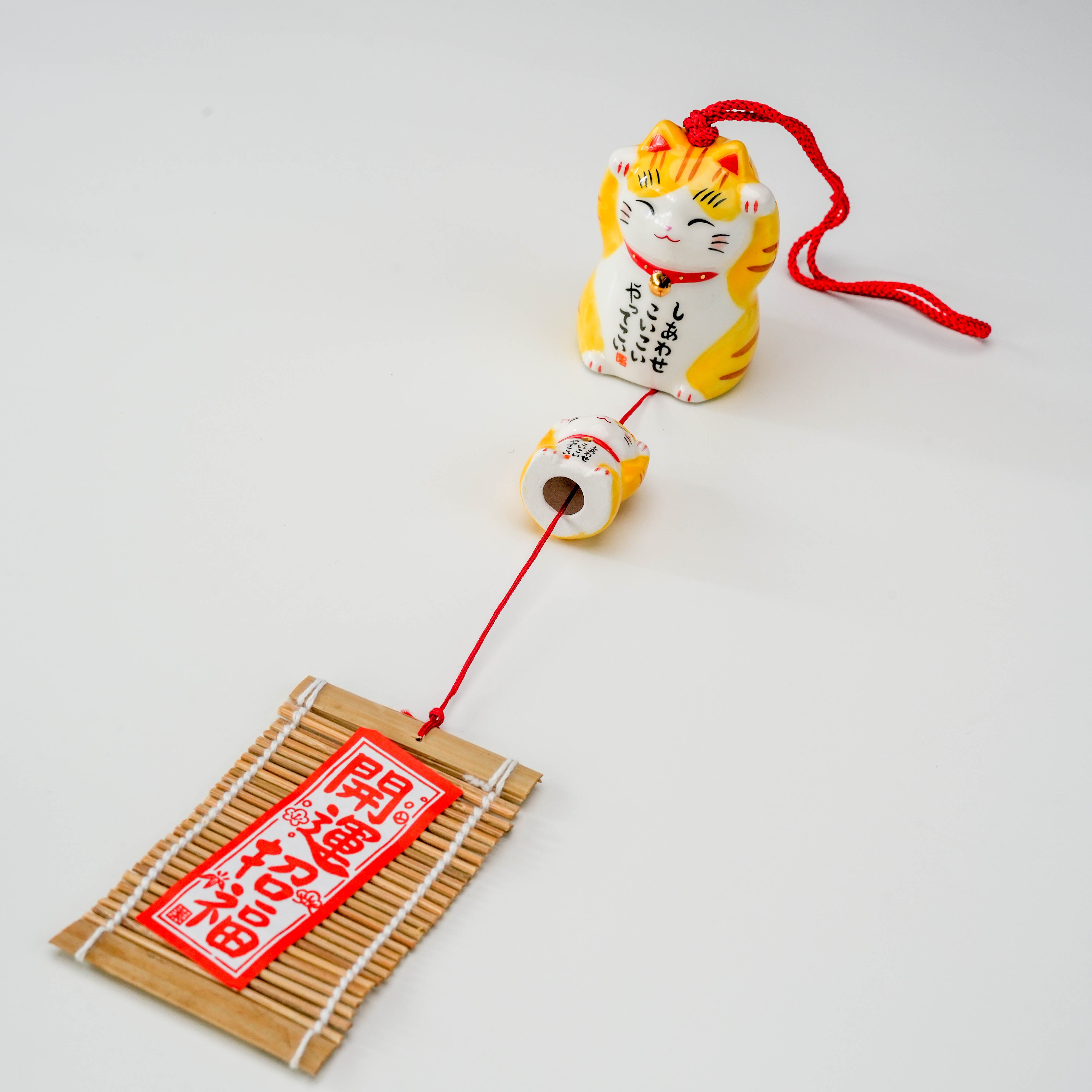 Yakushigama Happy Cat Wind Chime - Tora