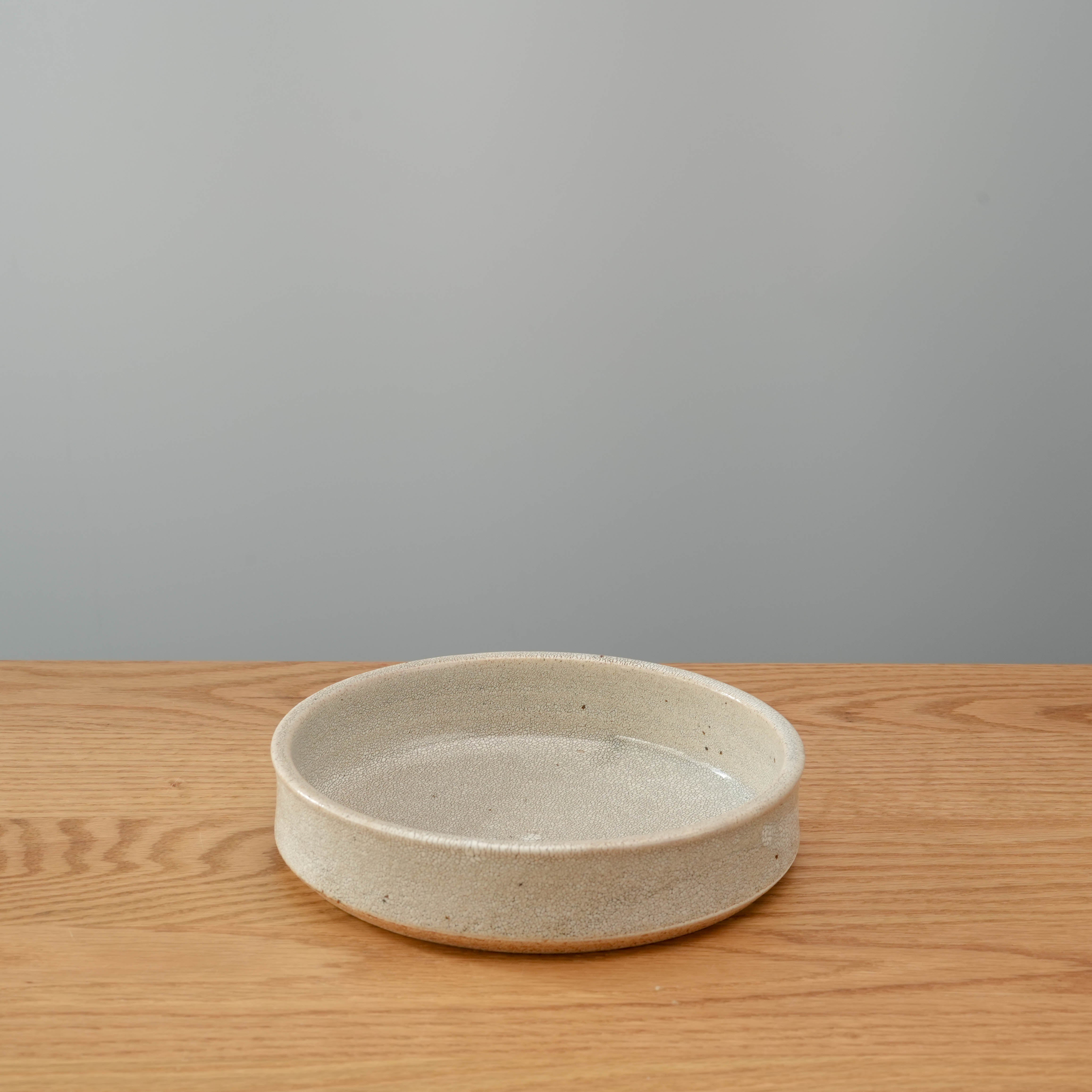 Straight-edge Mino Ware Sabi Kairagi Bowl showcasing its handcrafted shape and subtle wabi-sabi aesthetic, ideal for modern table settings.
