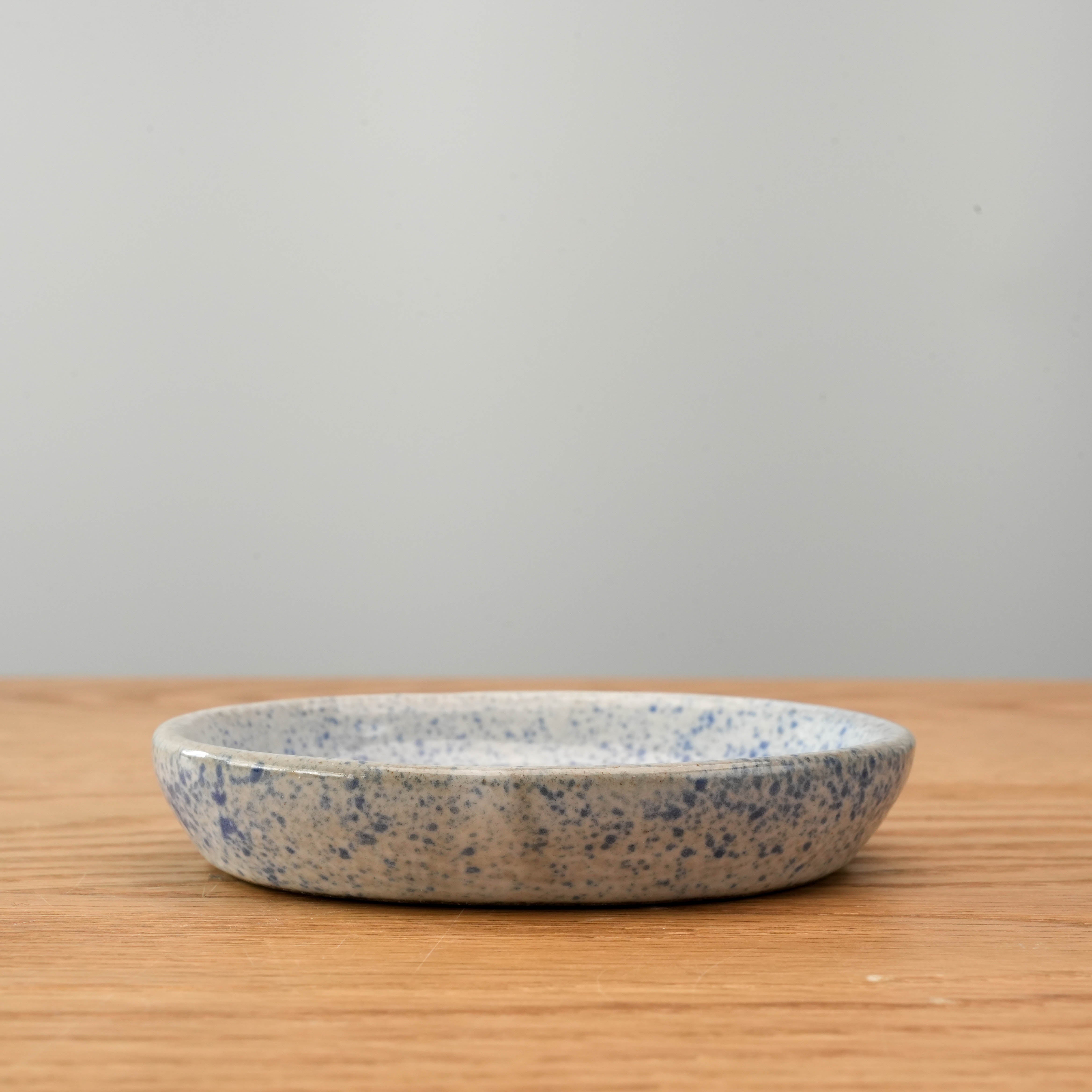 Mino Ware Ruri Unofu Oval Dish
