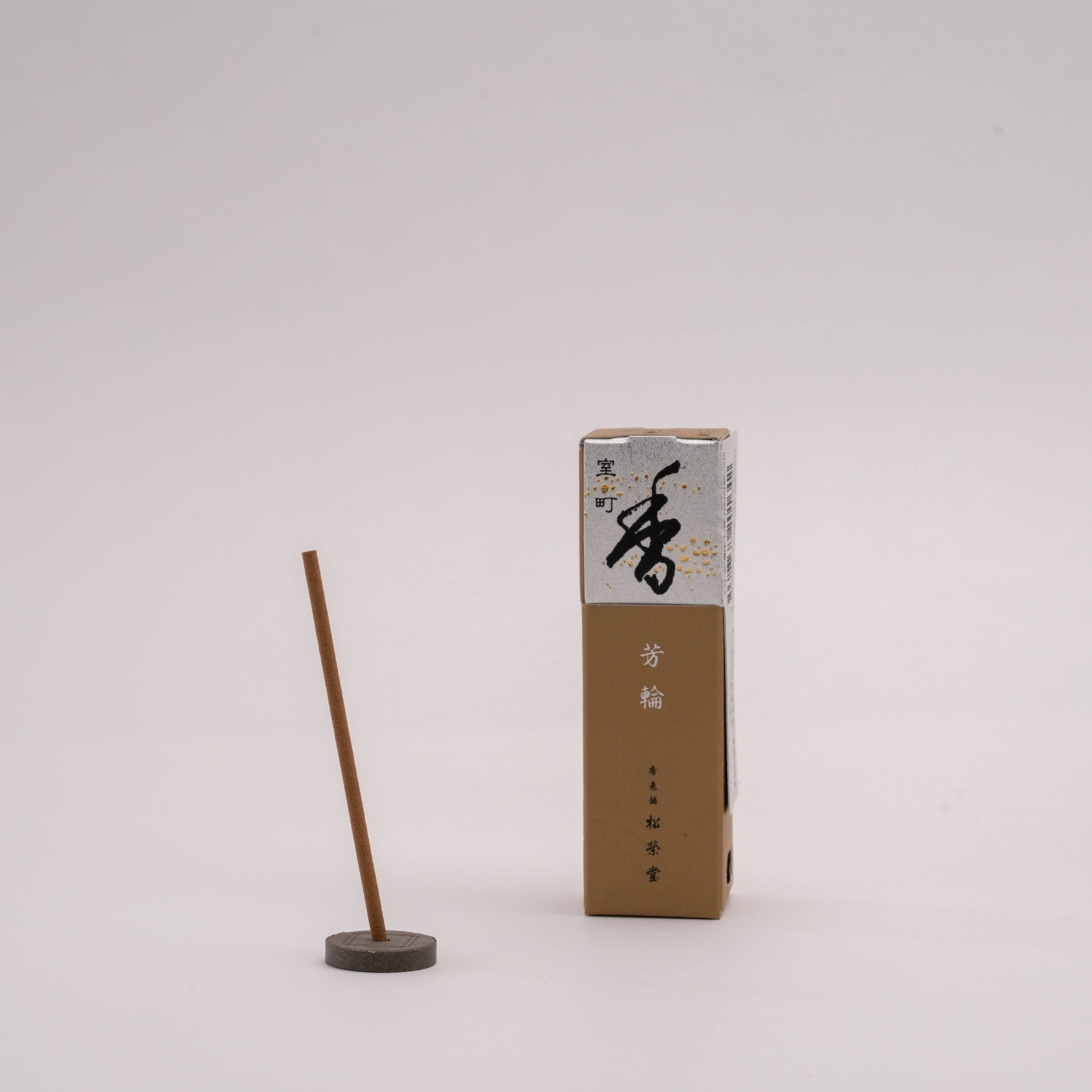 Muromachi City Incense stick with holder from Shoyeido Horin, featuring sandalwood elegance for tranquil home fragrance and meditation rituals.