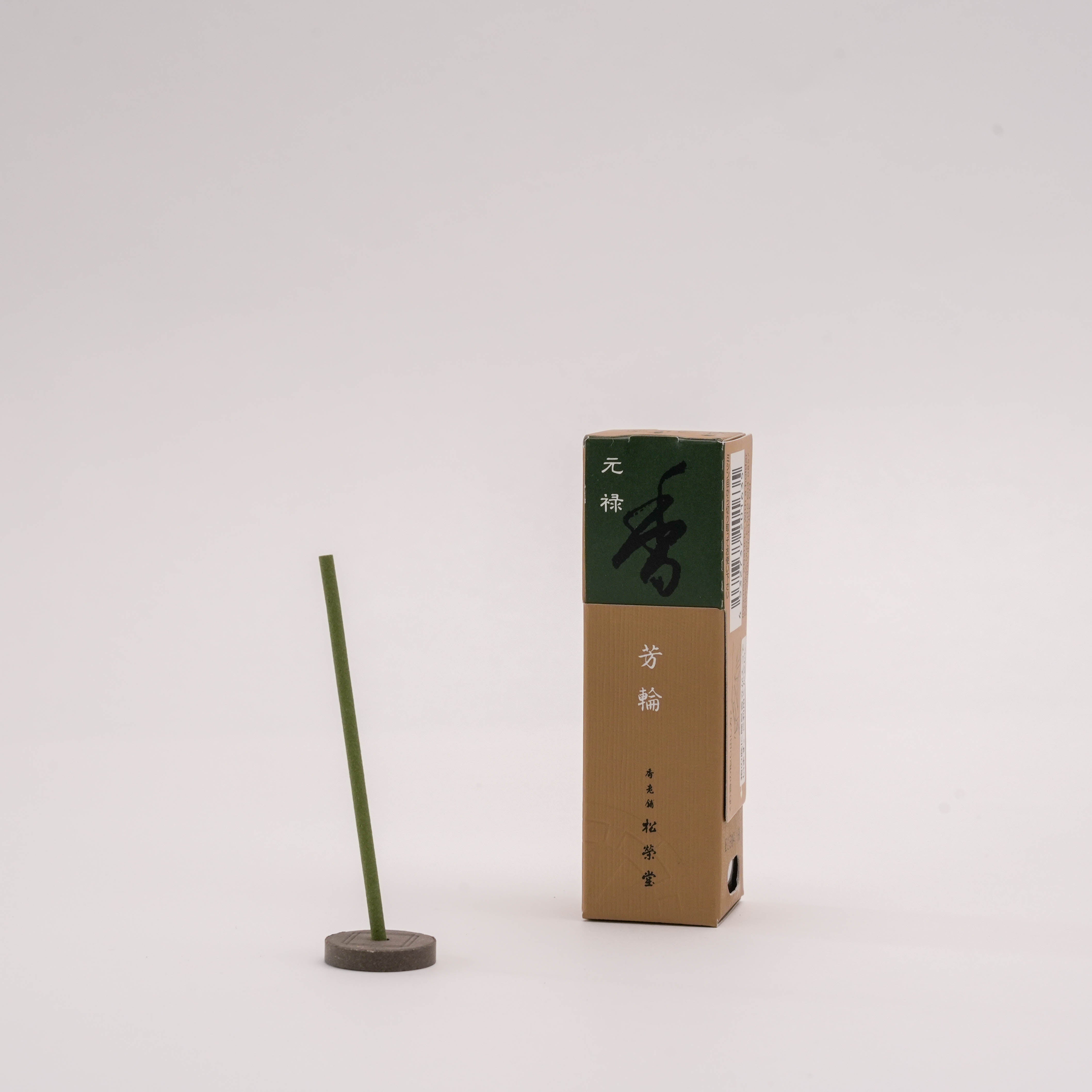 Shoyeido Horin Incense - Genroku | Sandalwood Calm stick incense with holder, ideal for serene home fragrance in creative or meditative spaces.