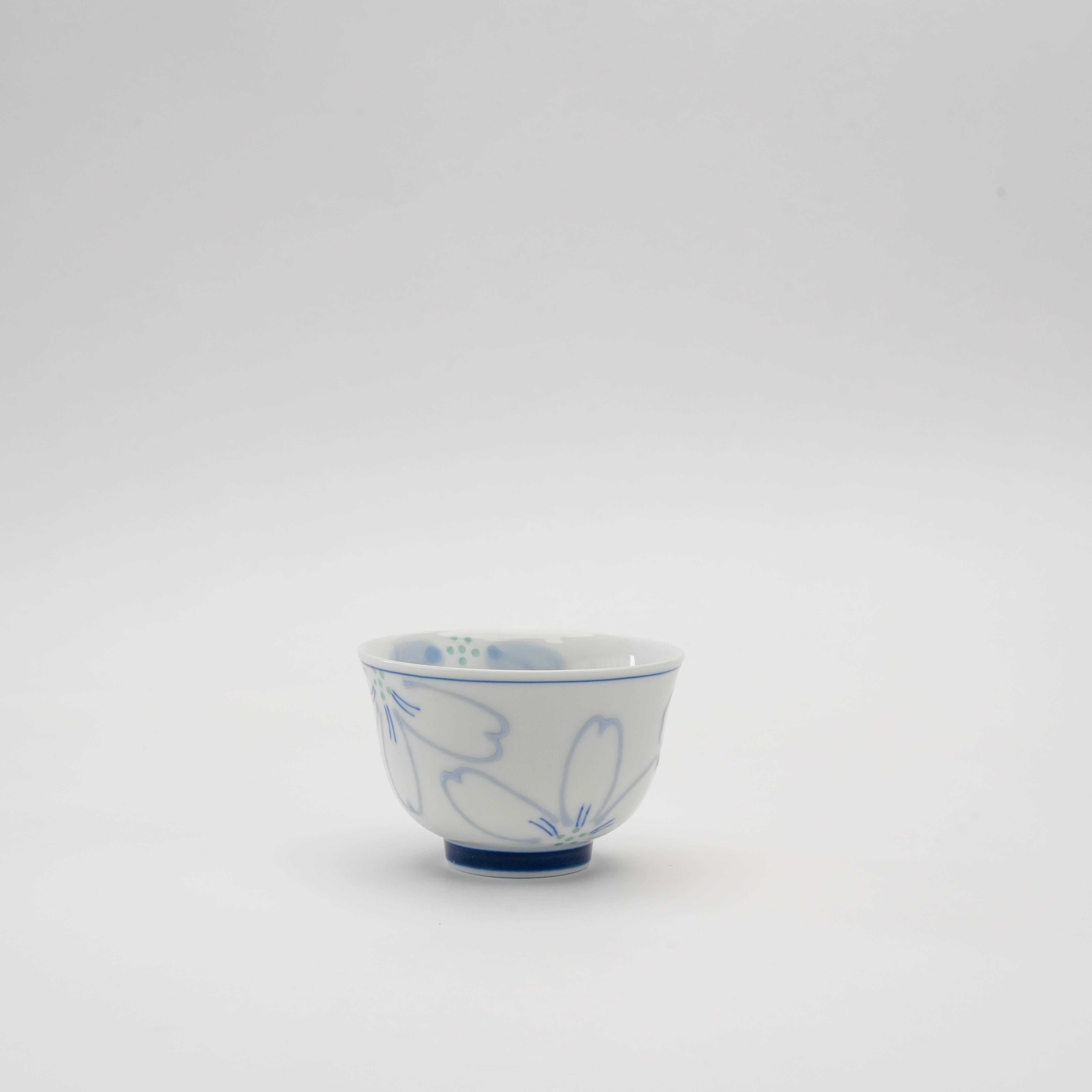 Arita Ware Sencha Tea Cup - Cherry Blossom design, small porcelain cup ideal for Japanese tea rituals, featured in New Arrivals.