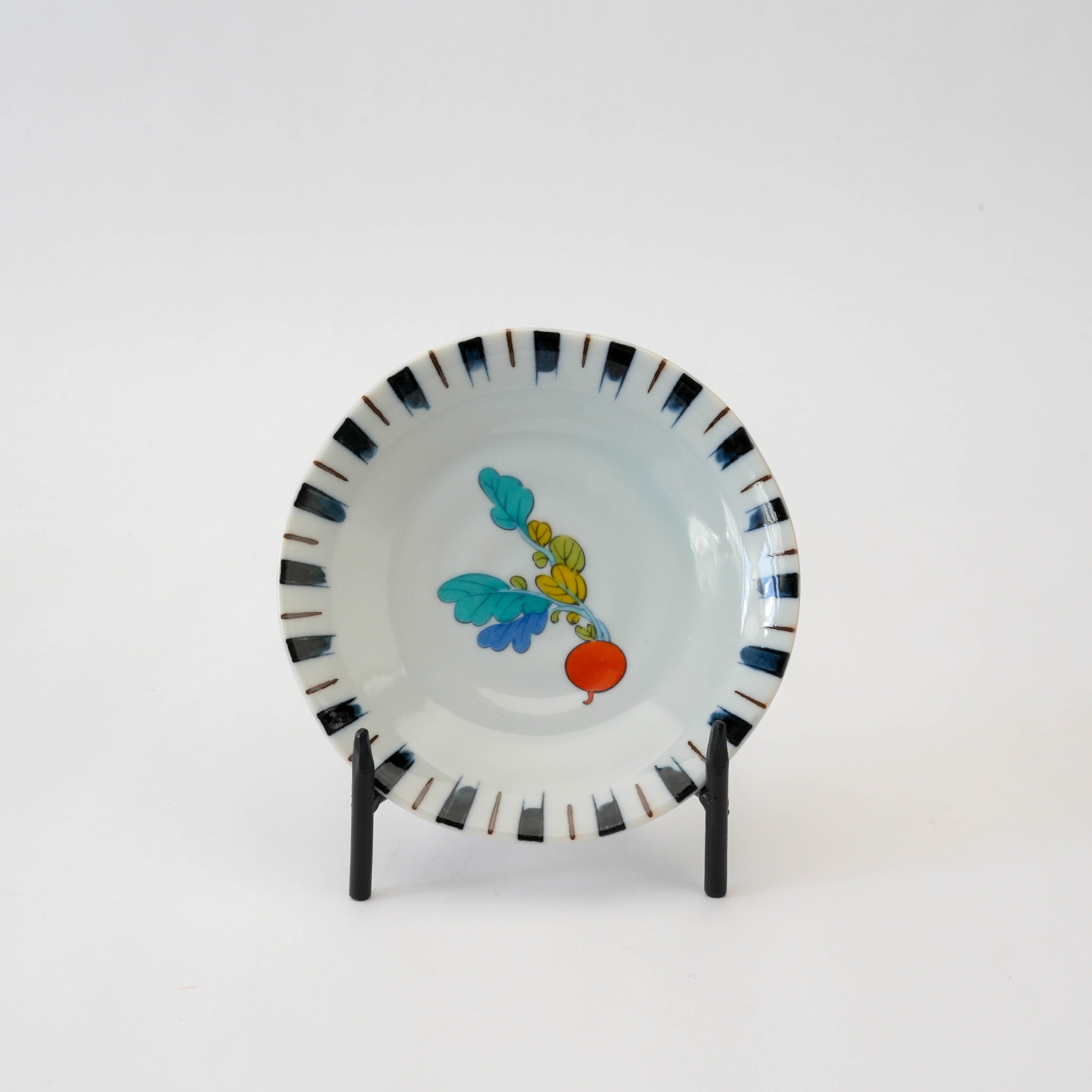 Kutani Ware Vegetable Motif Small Plate Set of 5