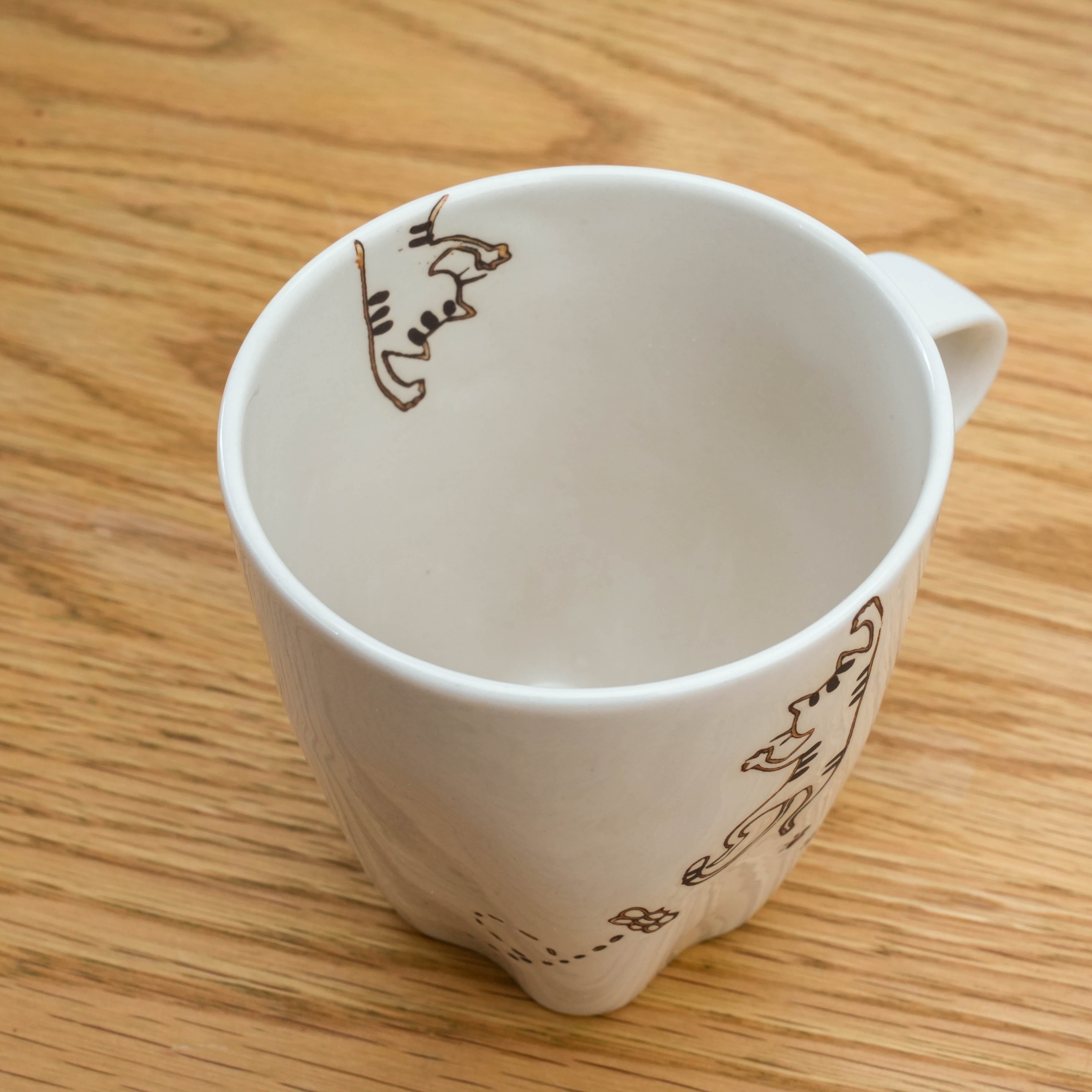 Hasami Ware Hanging Cat Paw Mug