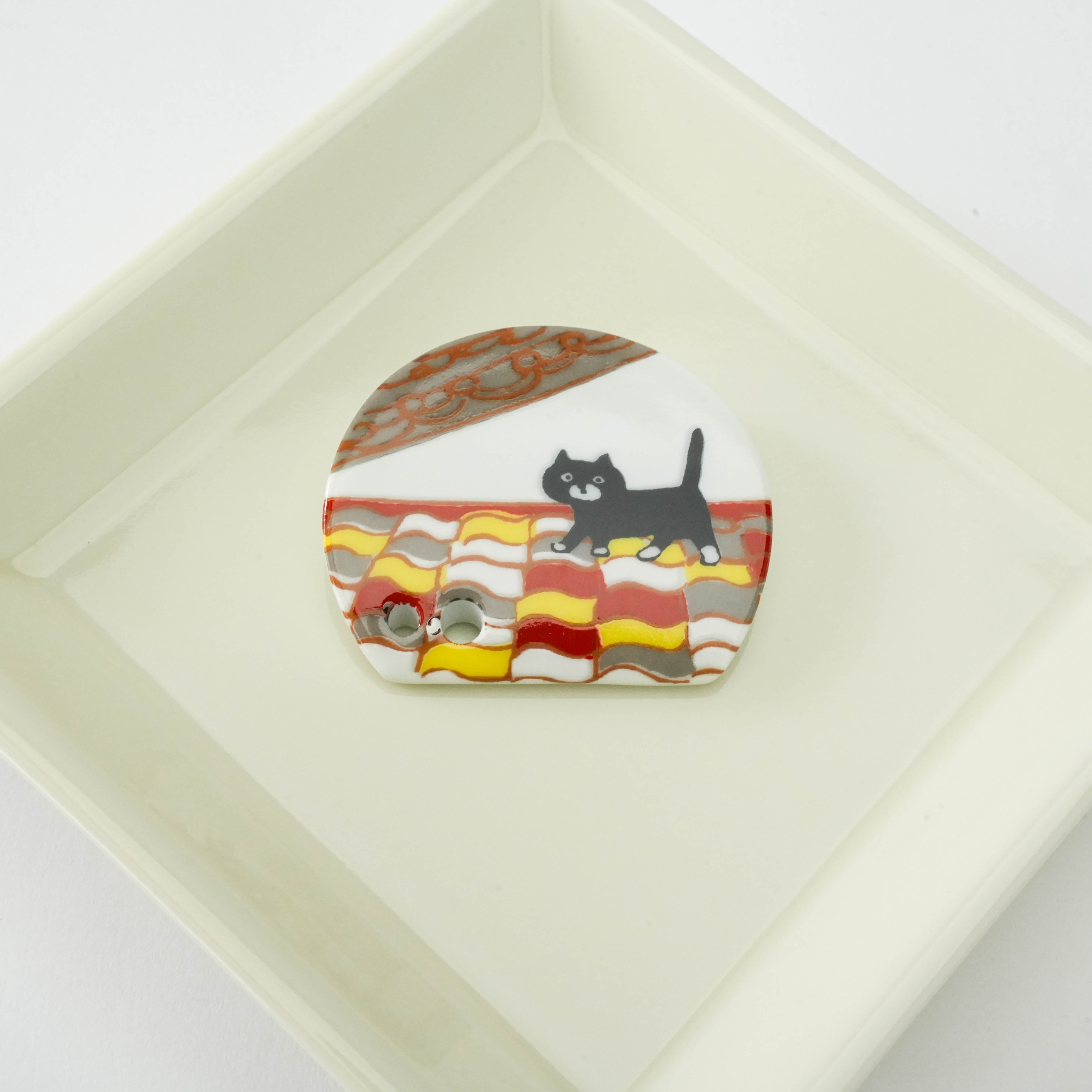 Shoyeido Horin Gift Set - Tenpyo & Cat on Roof Incense Holder