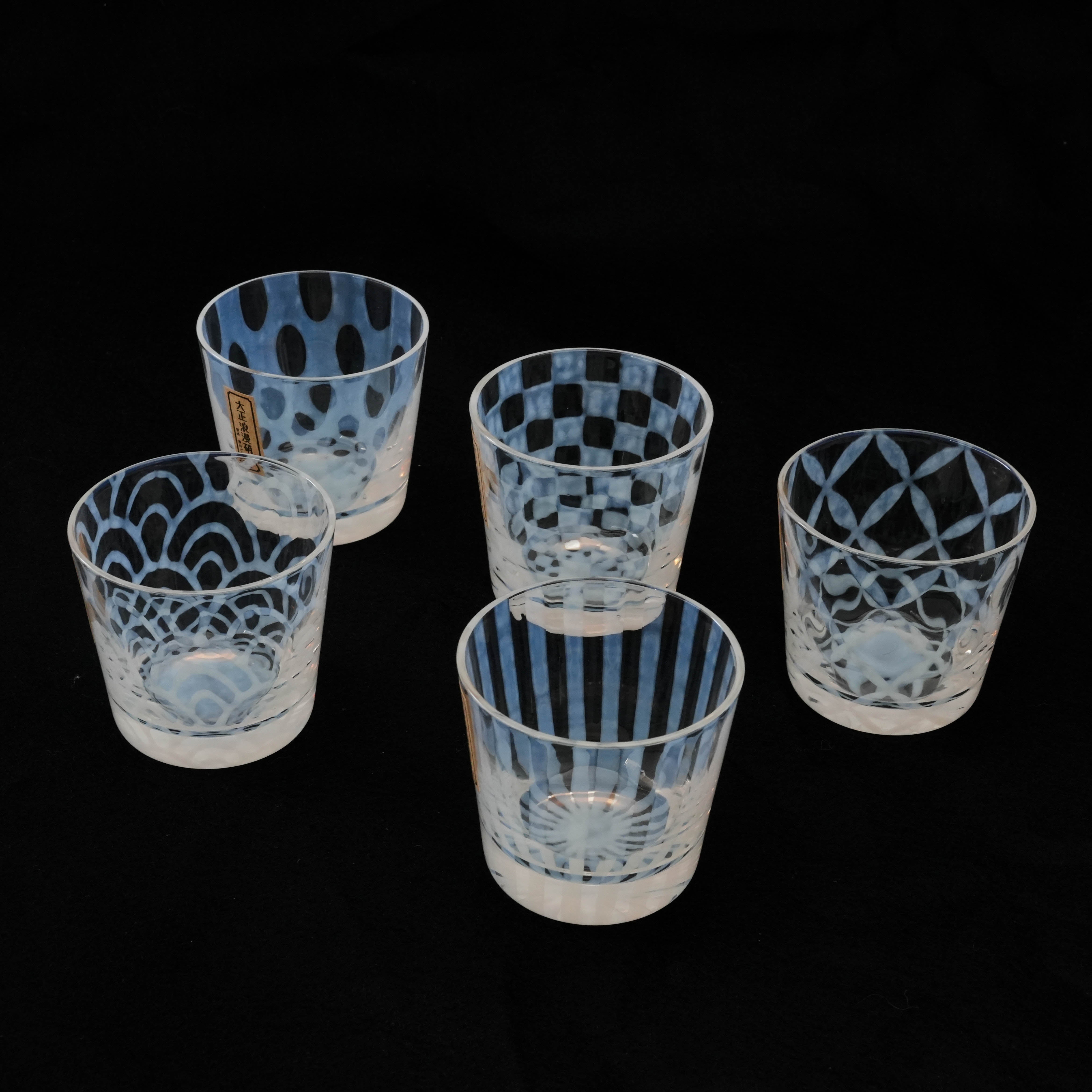 Hirota Glass Taisho Roman Small Tumbler Set