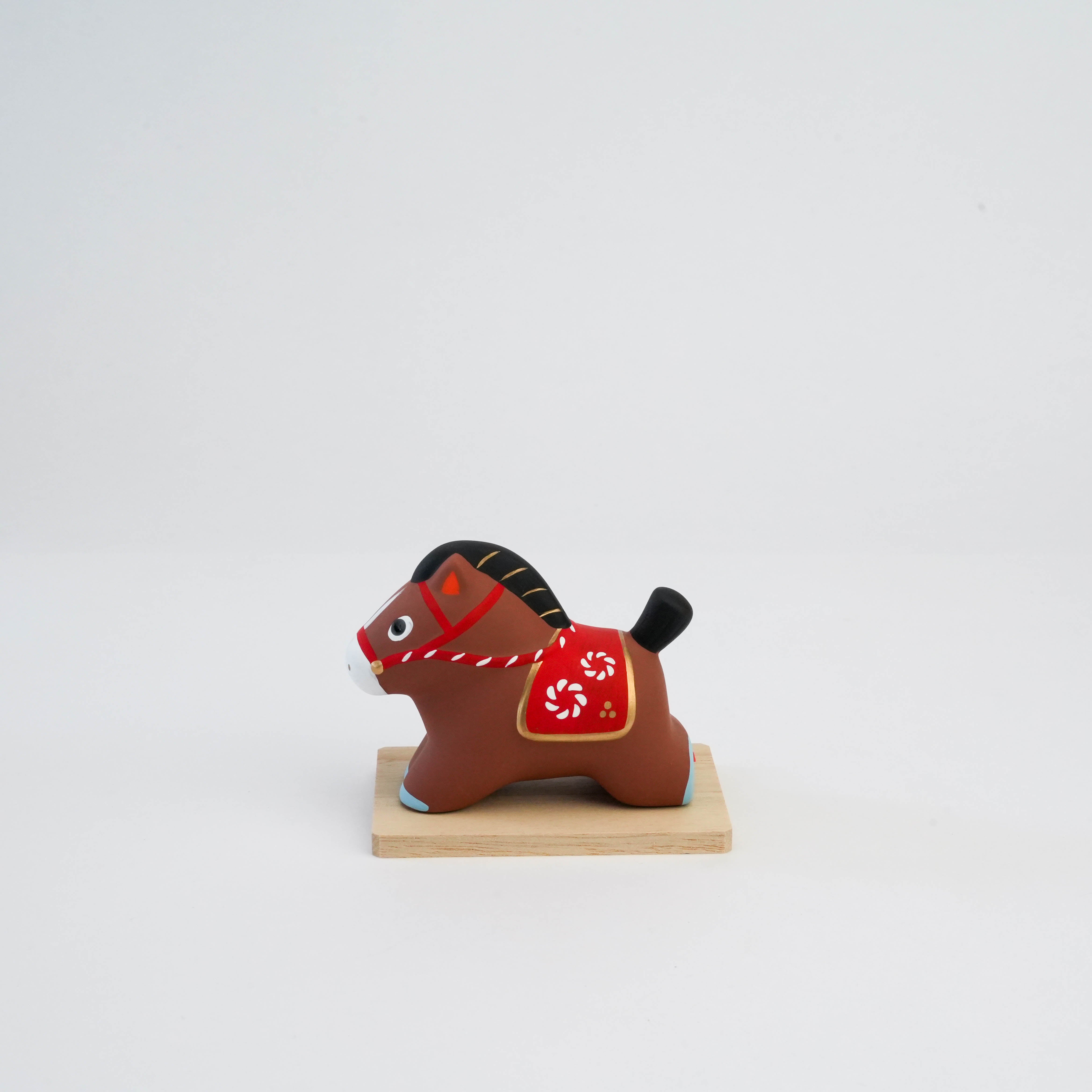 Yakushigama Zodiac Red Horse Ornament