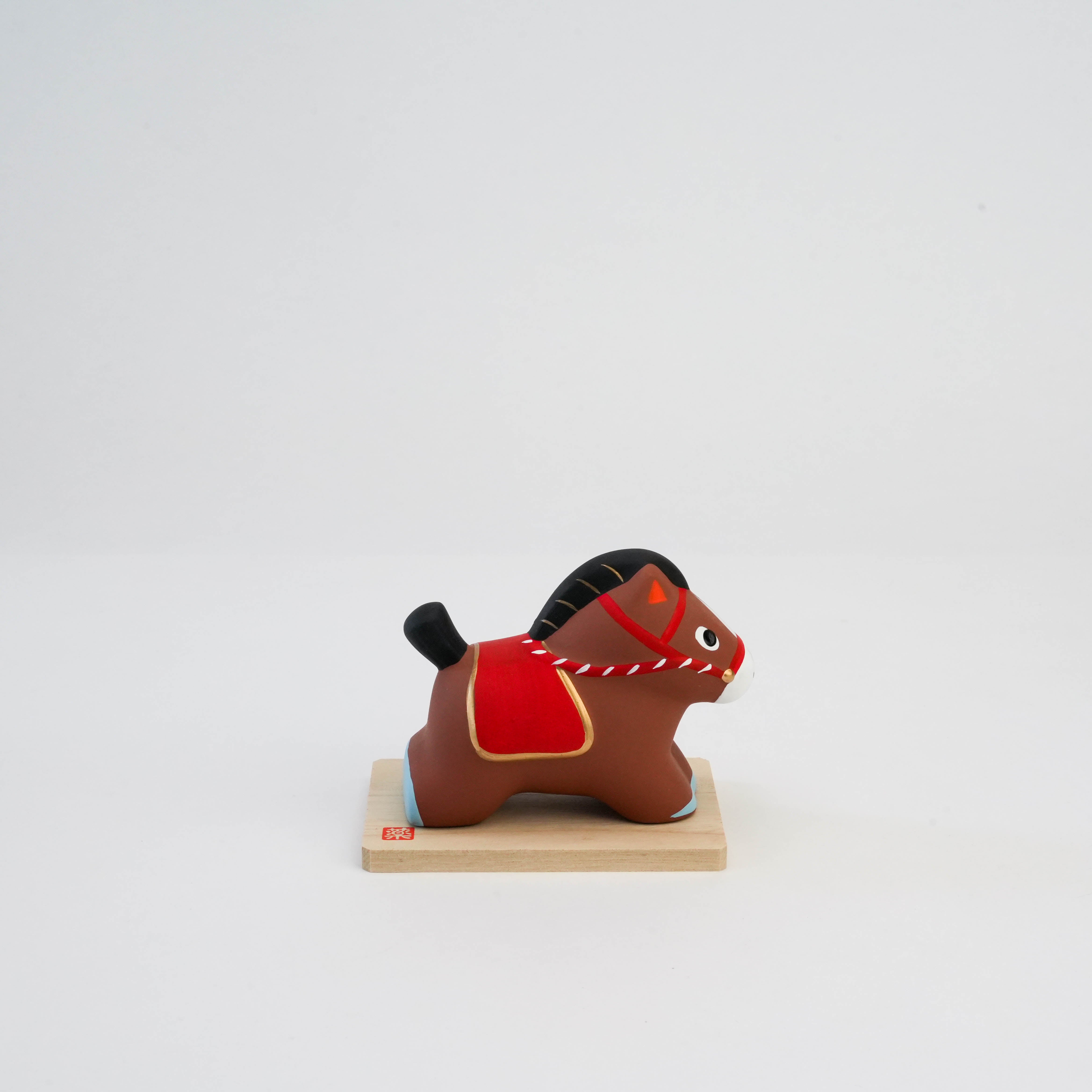 Yakushigama Zodiac Red Horse Ornament