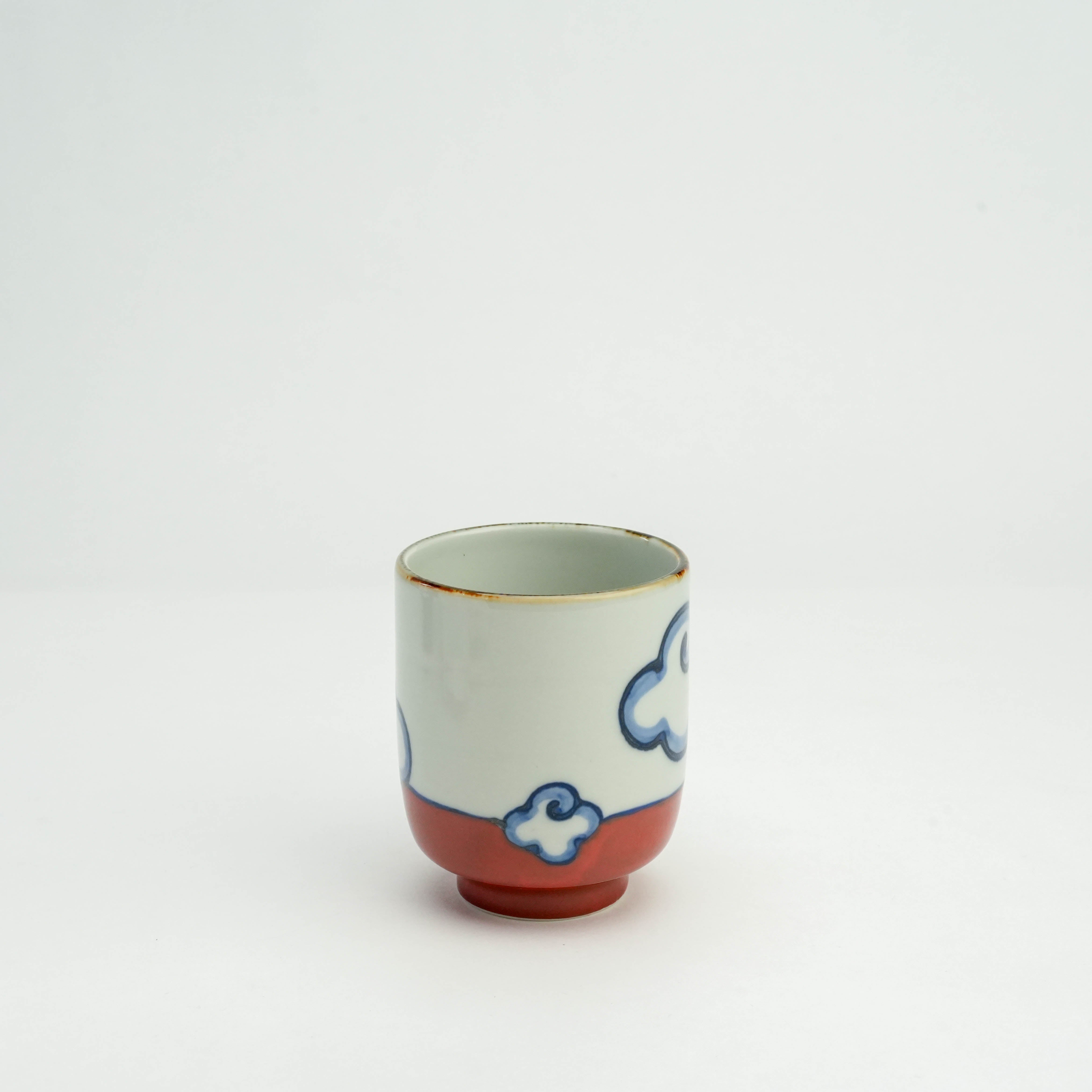 Hasami Ware Shohogama Hand Painted Mt. Fuji Cup