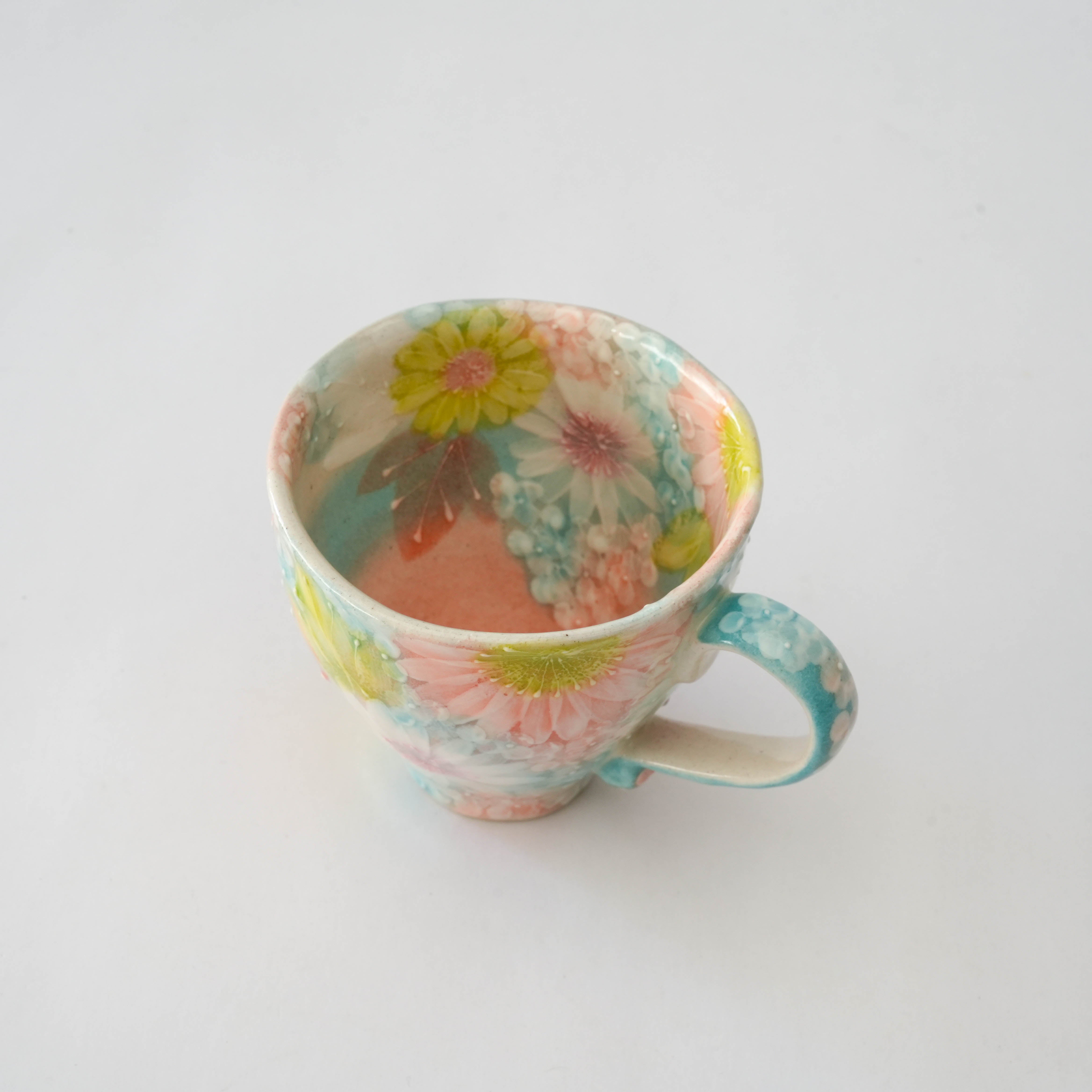 Seto Ware Saikesho Floral Mug