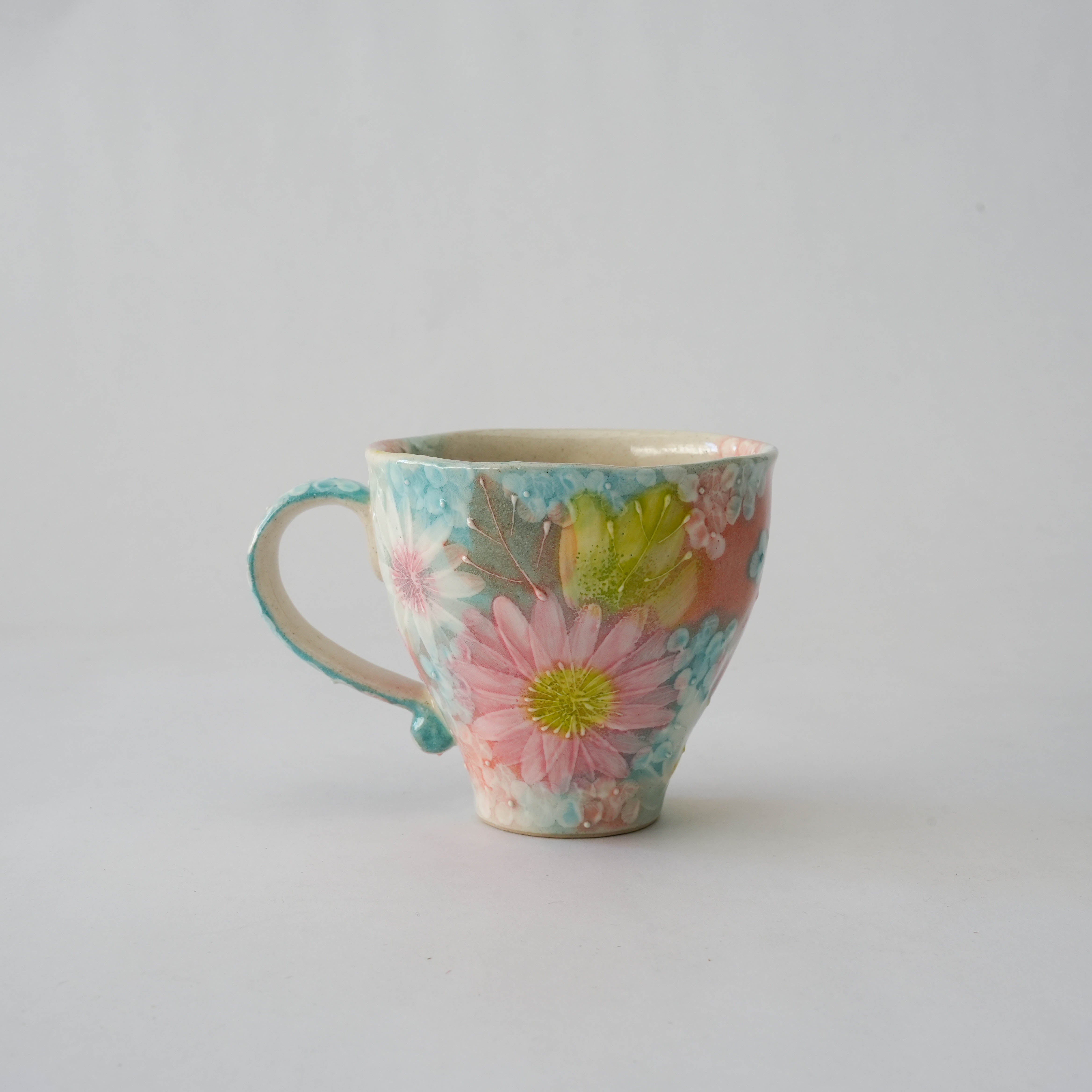 Seto Ware Saikesho Floral Mug