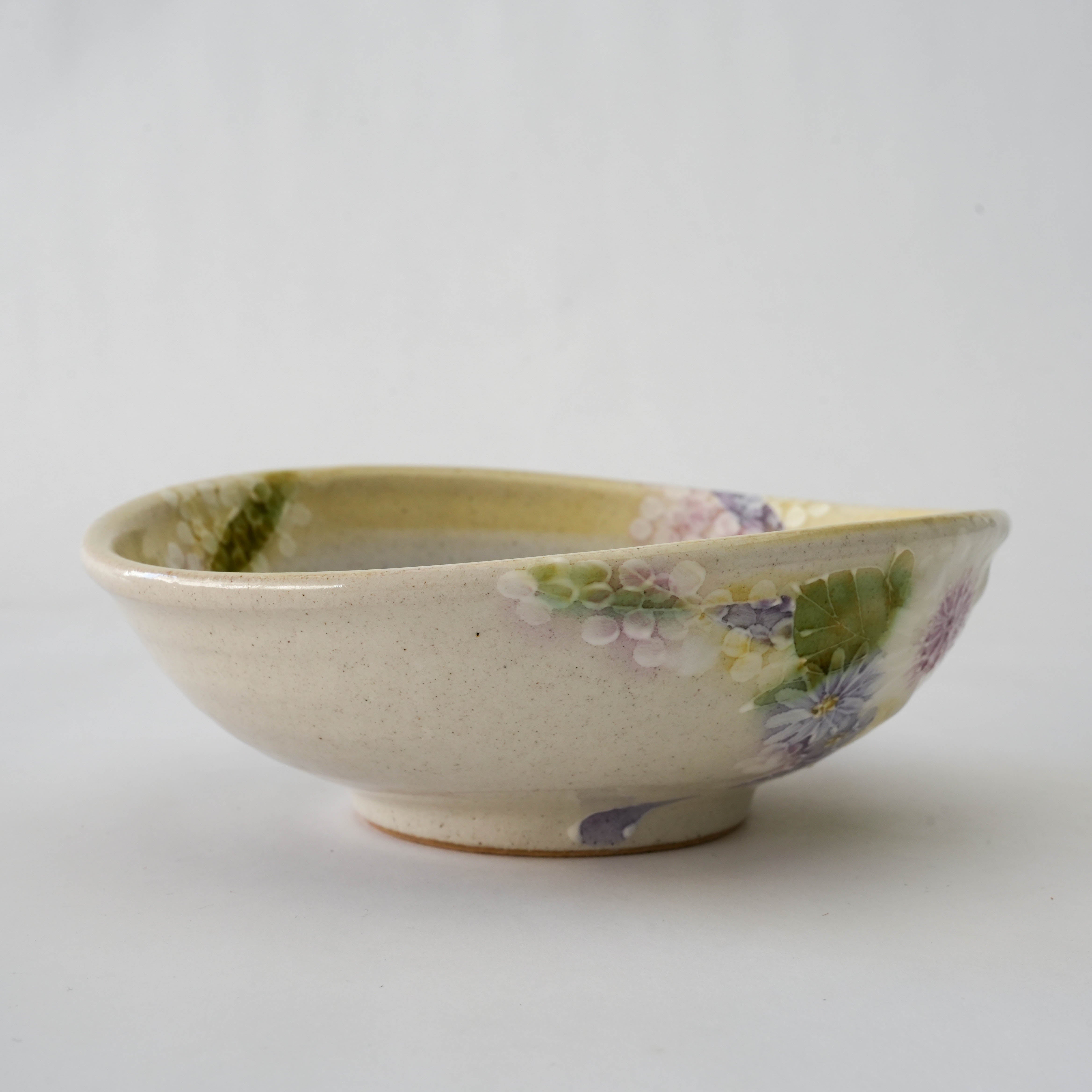 Seto Ware Floral Accent Bowl