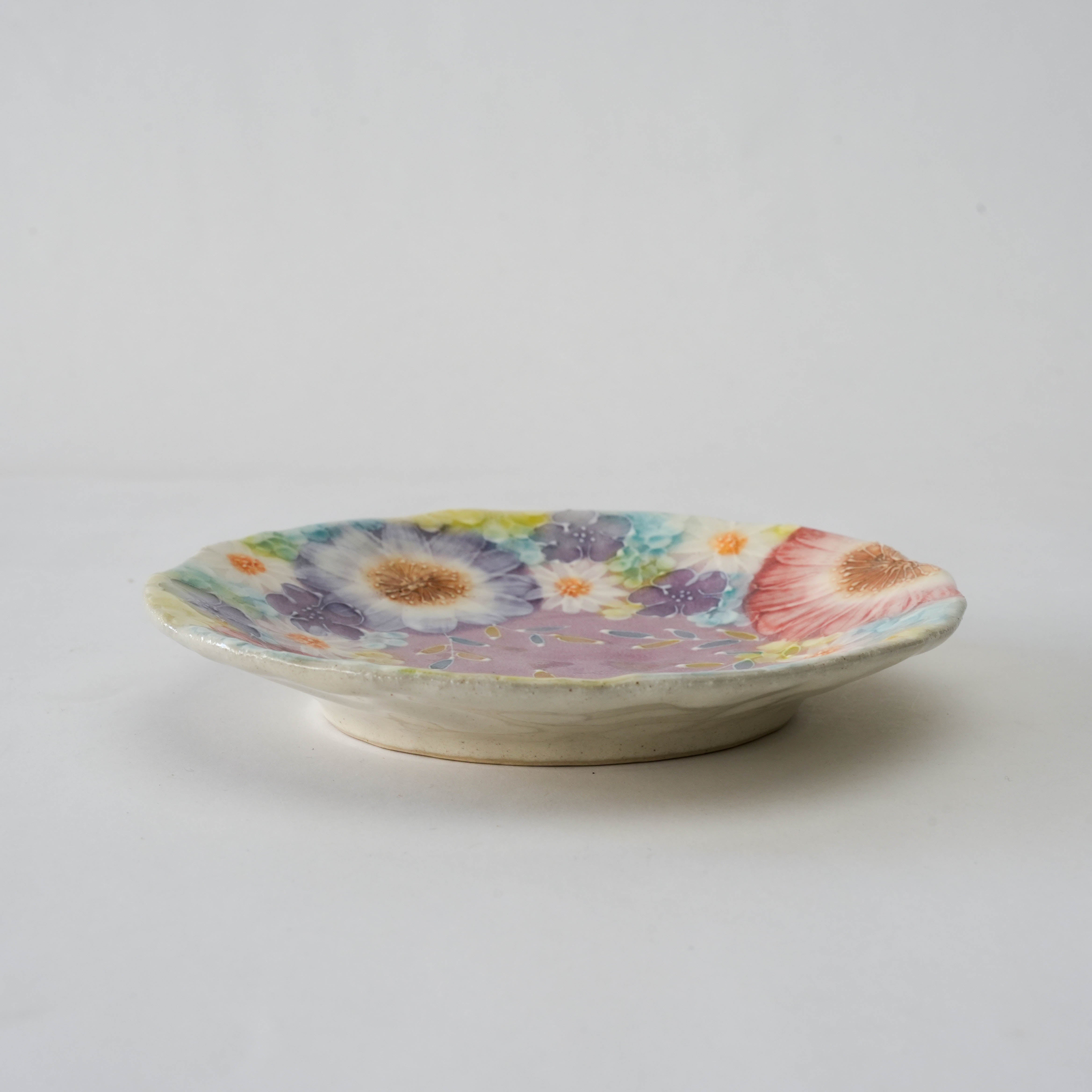 Seto Ware Shikyo Floral Side Plate