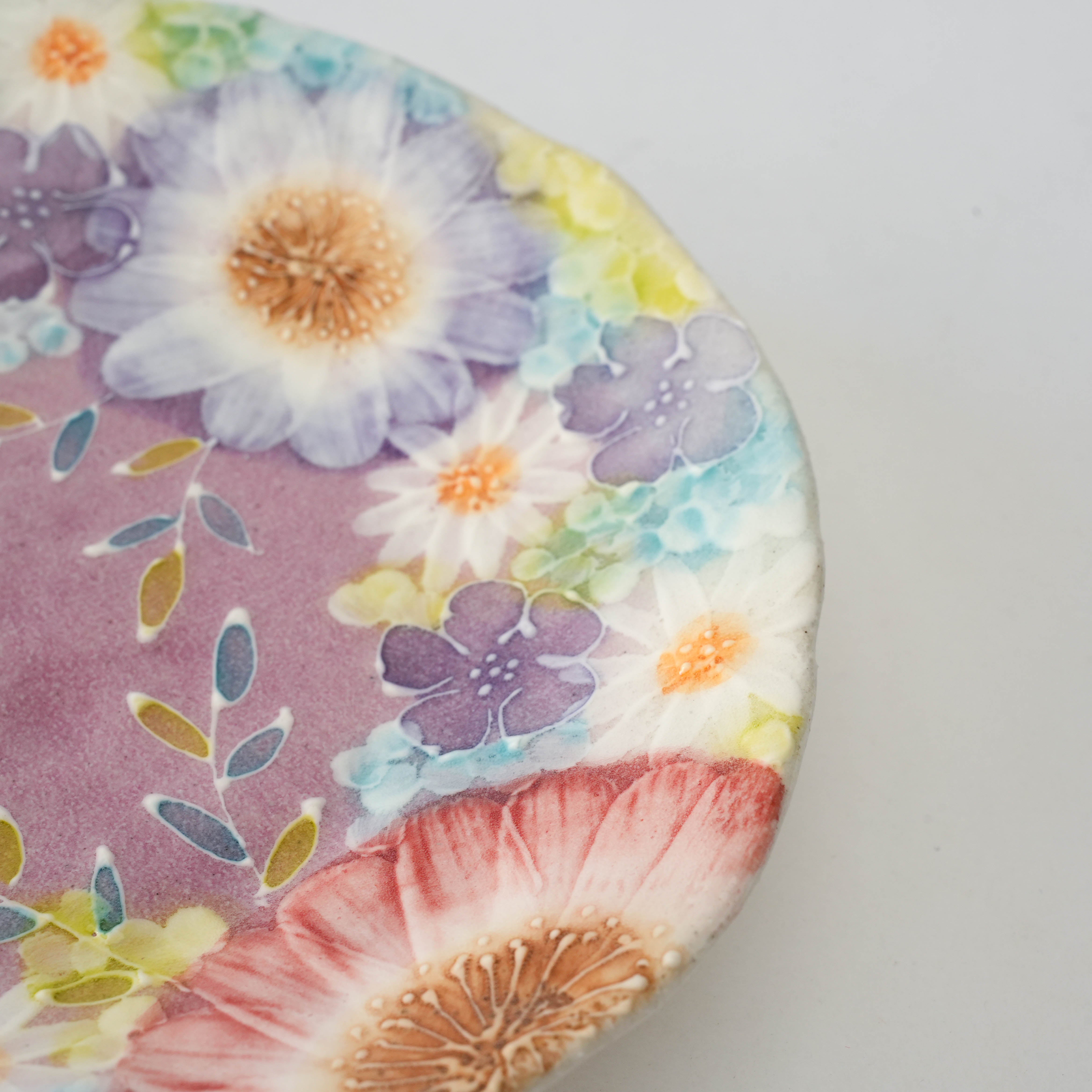 Seto Ware Shikyo Floral Side Plate