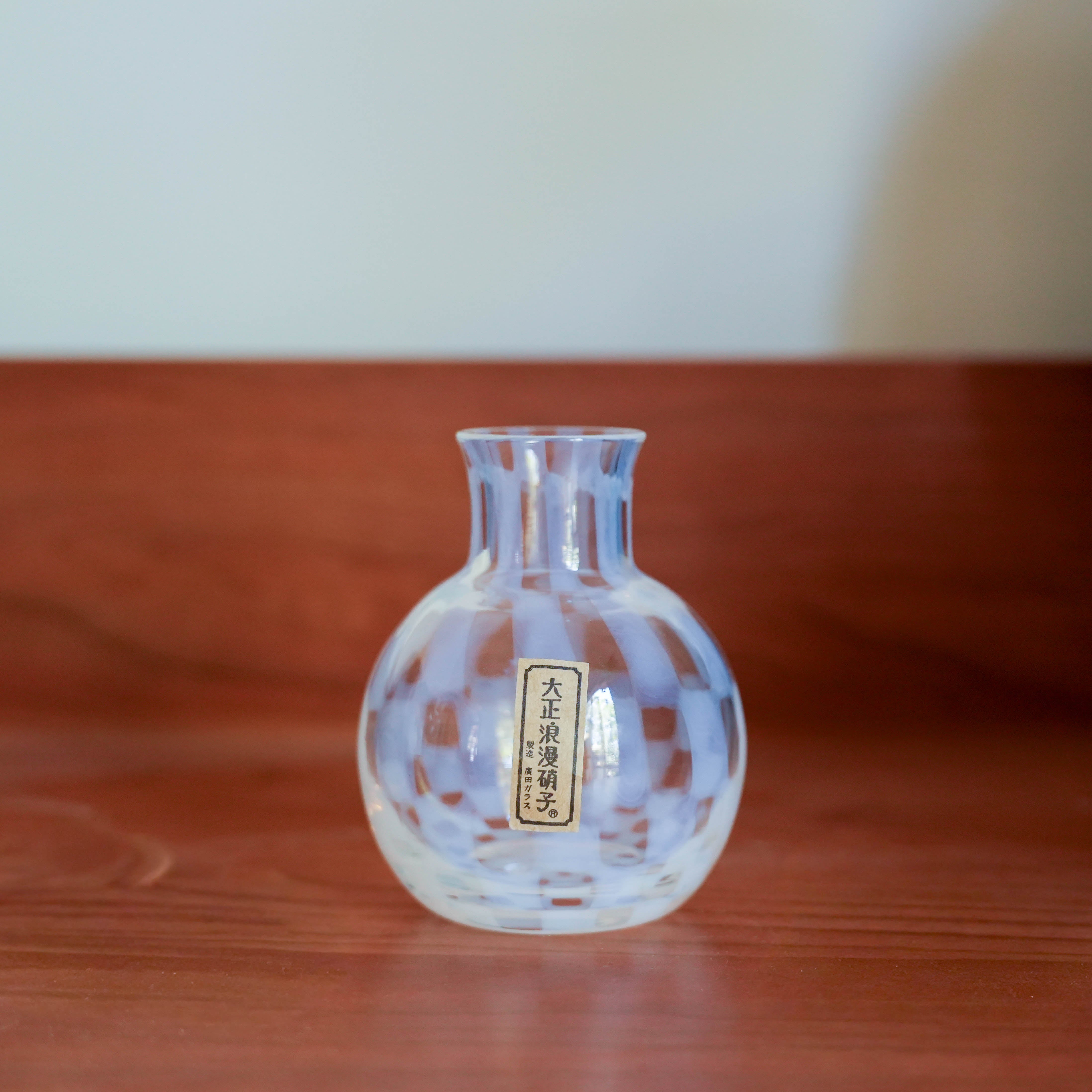 Hirota Glass Taisho Roman Vase - Checker