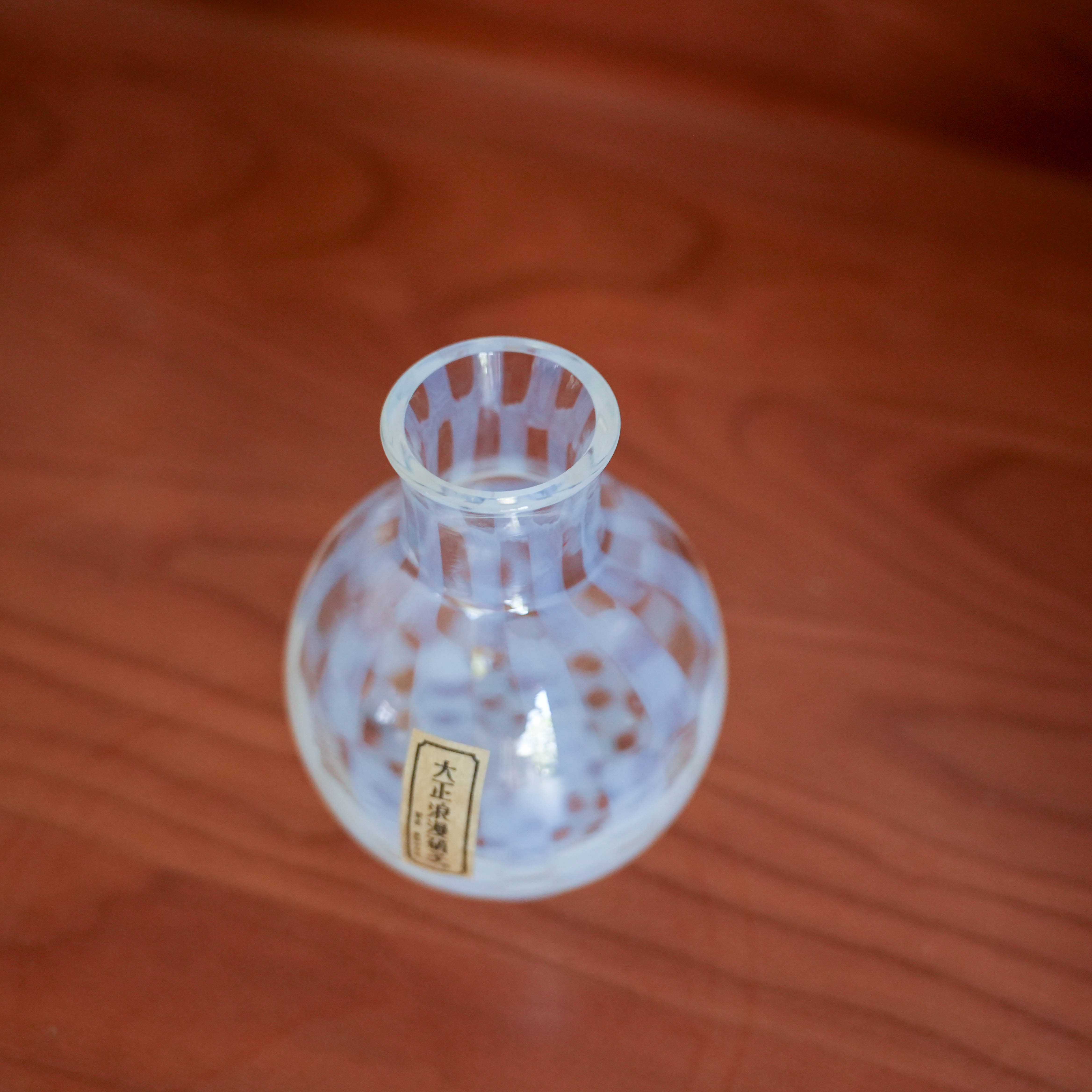 Hirota Glass Taisho Roman Vase - Checker