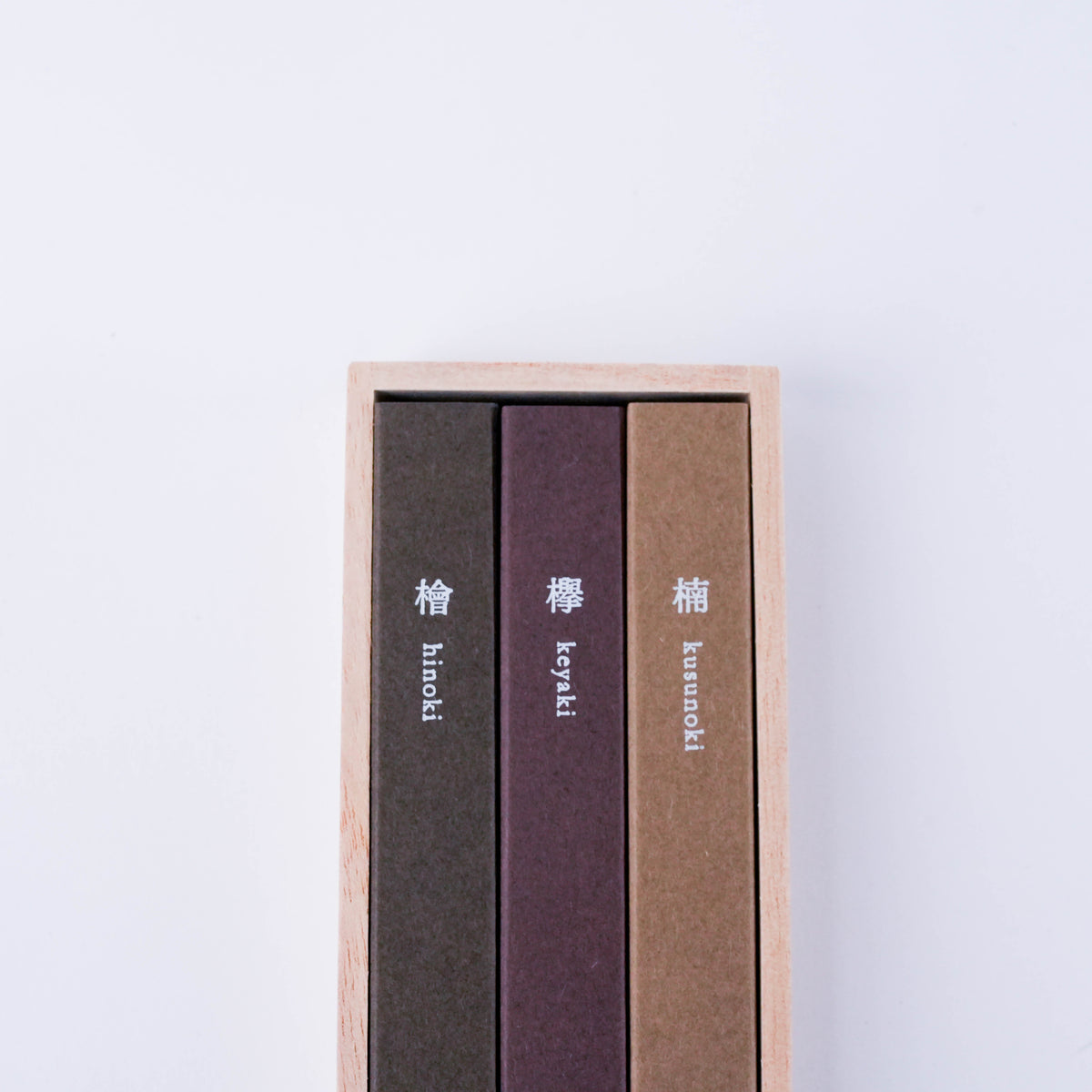 Kousaido Waboku Japanese Trees Incense – 3 Kinds Assortment Set