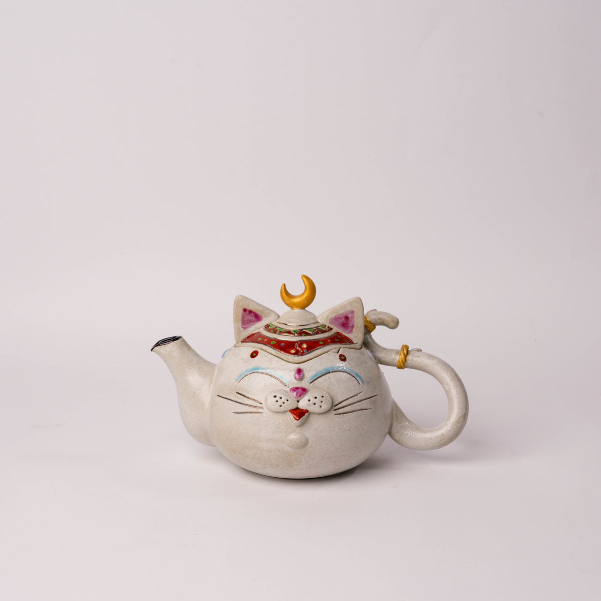 Koichi Yasunaga Moon Crown Cat Teapot