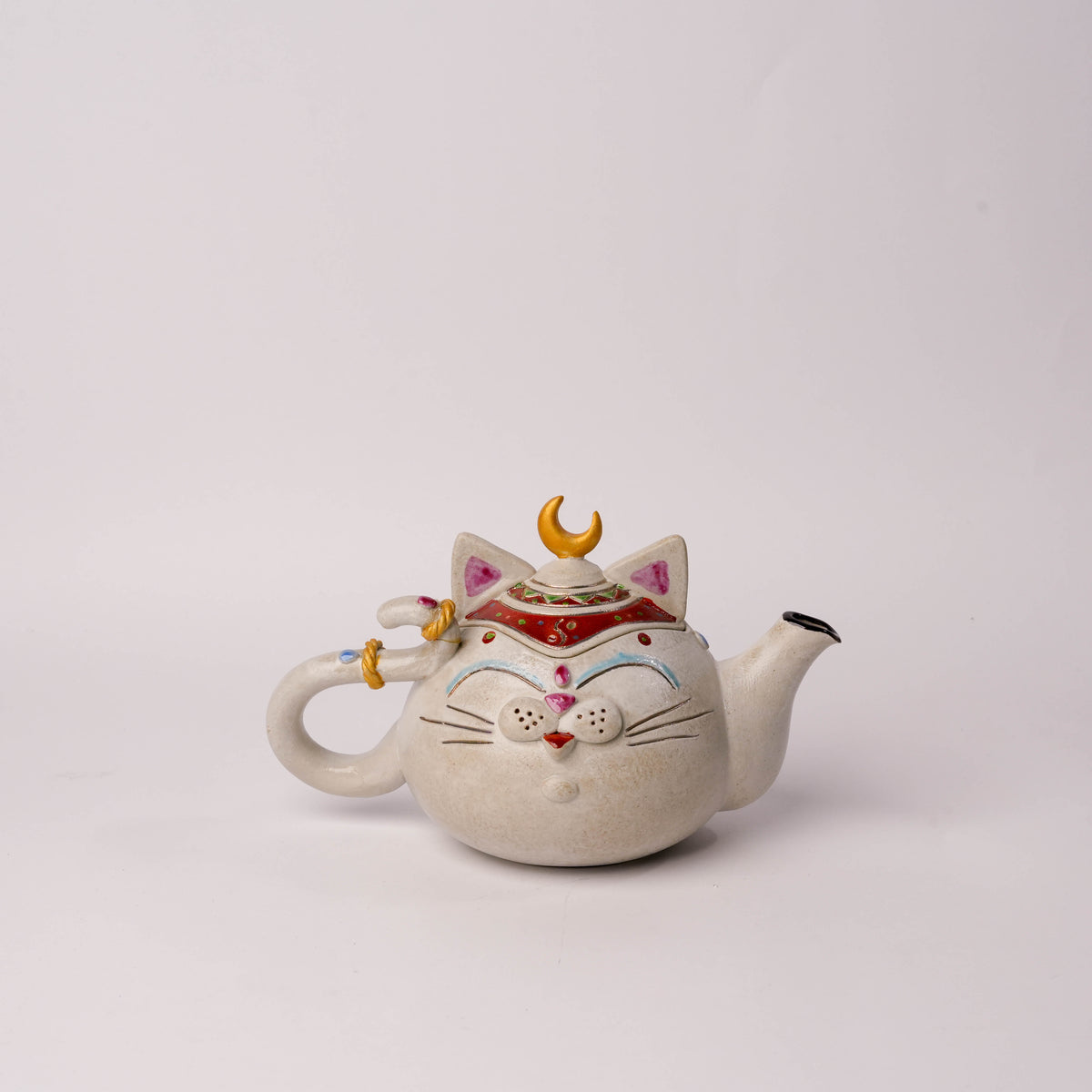 Koichi Yasunaga Moon Crown Cat Teapot