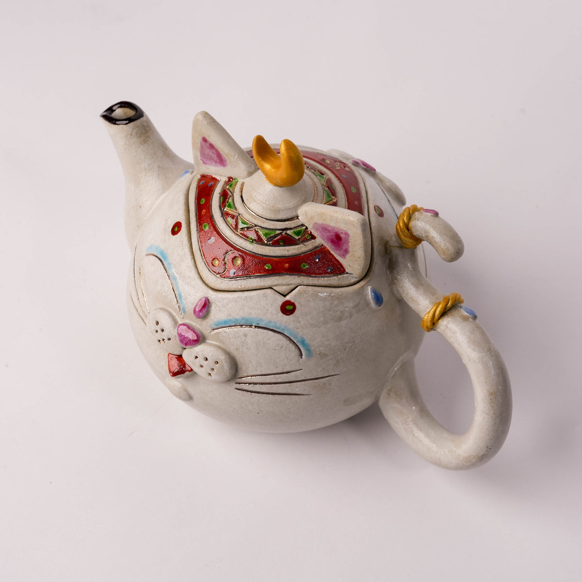 Koichi Yasunaga Moon Crown Cat Teapot