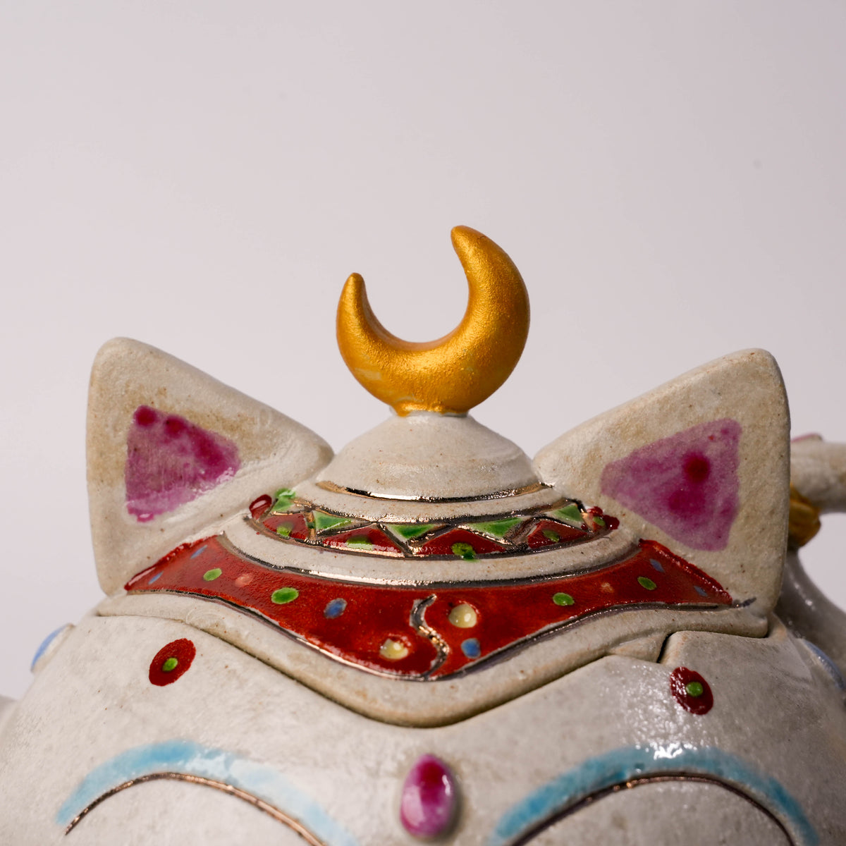 Koichi Yasunaga Moon Crown Cat Teapot