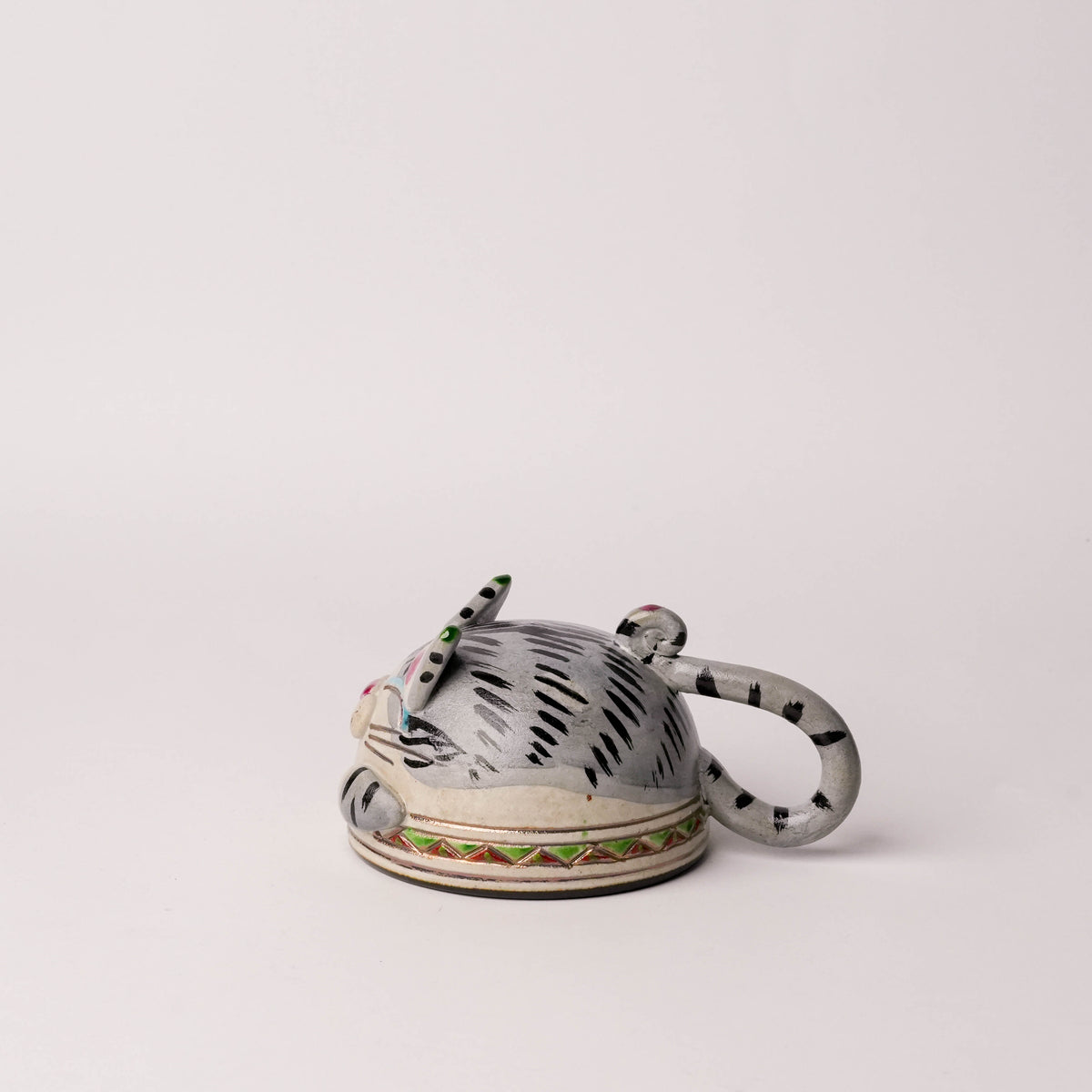 Koichi Yasunaga Cat Mug - Silver Tabby