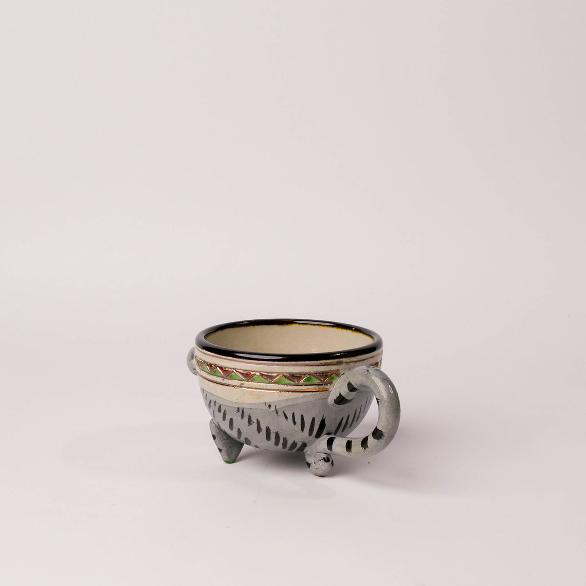 Koichi Yasunaga Cat Mug - Silver Tabby