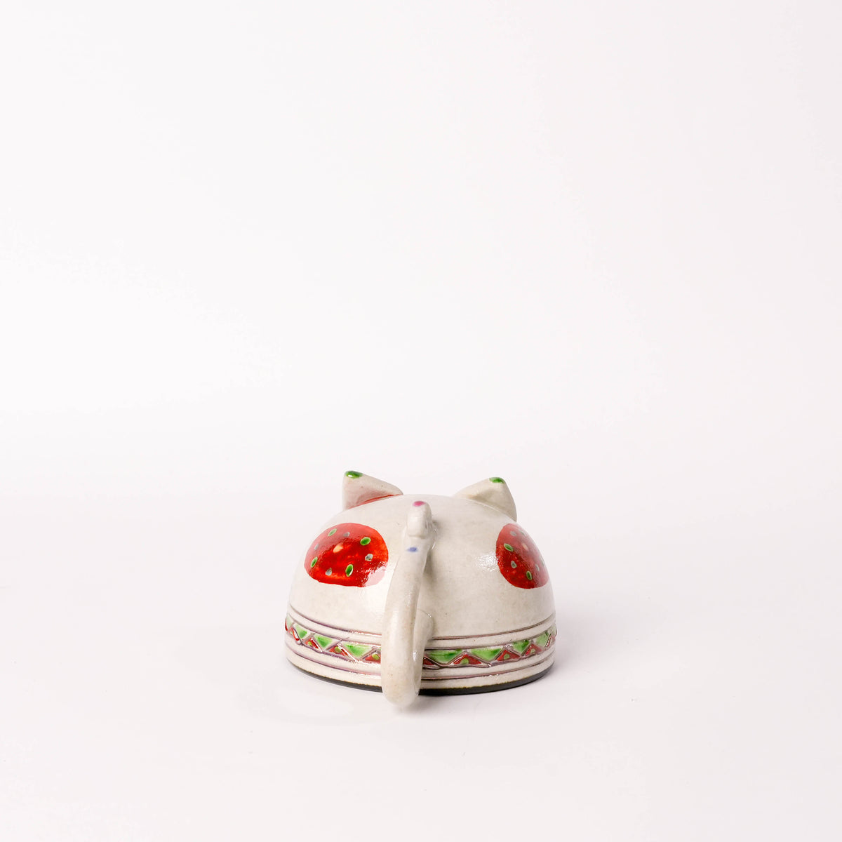 Koichi Yasunaga Cat Mug - White & Red